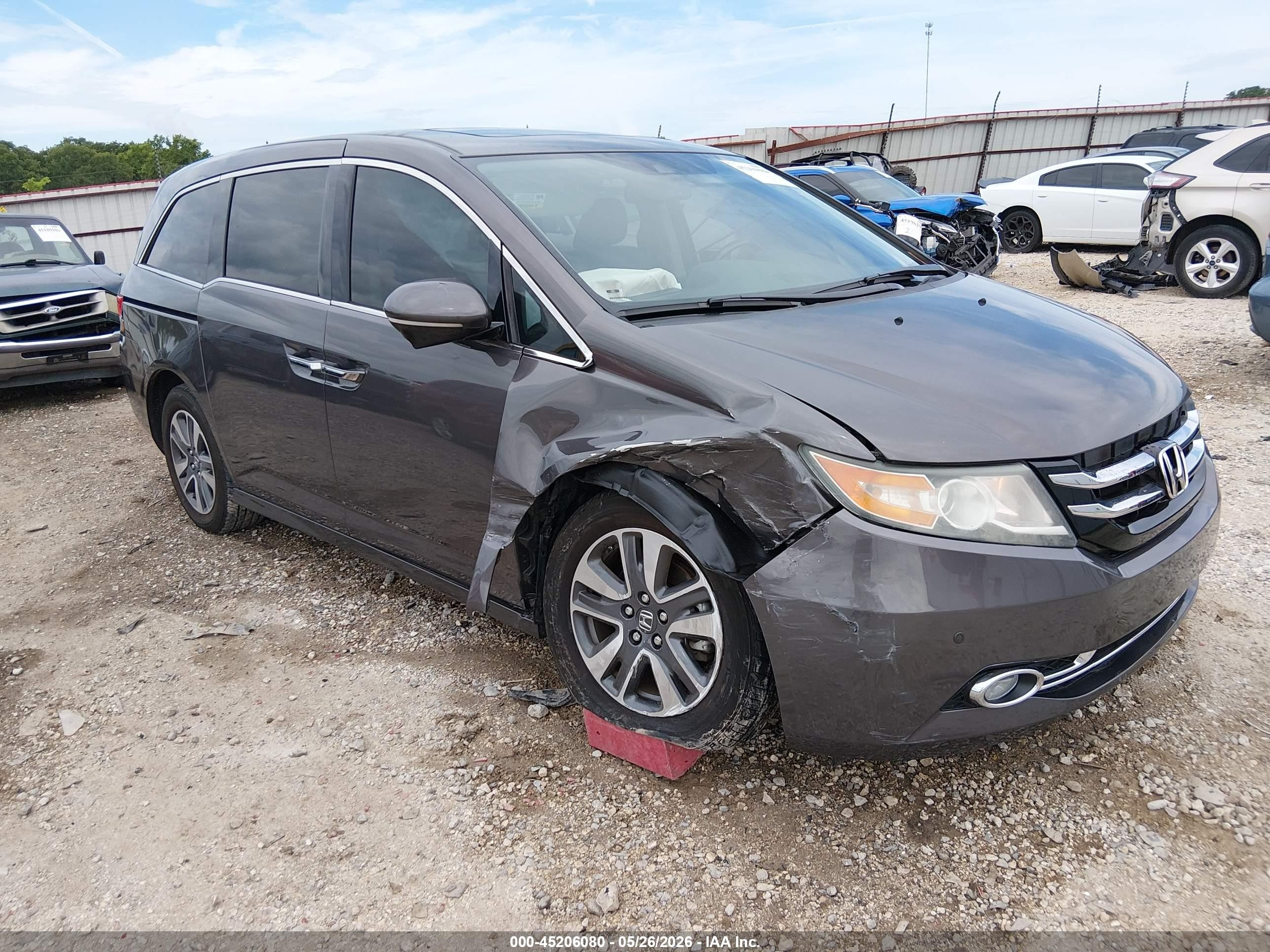 2016 Honda Odyssey Touring/touring Elite Gray vin: 5FNRL5H93GB054354