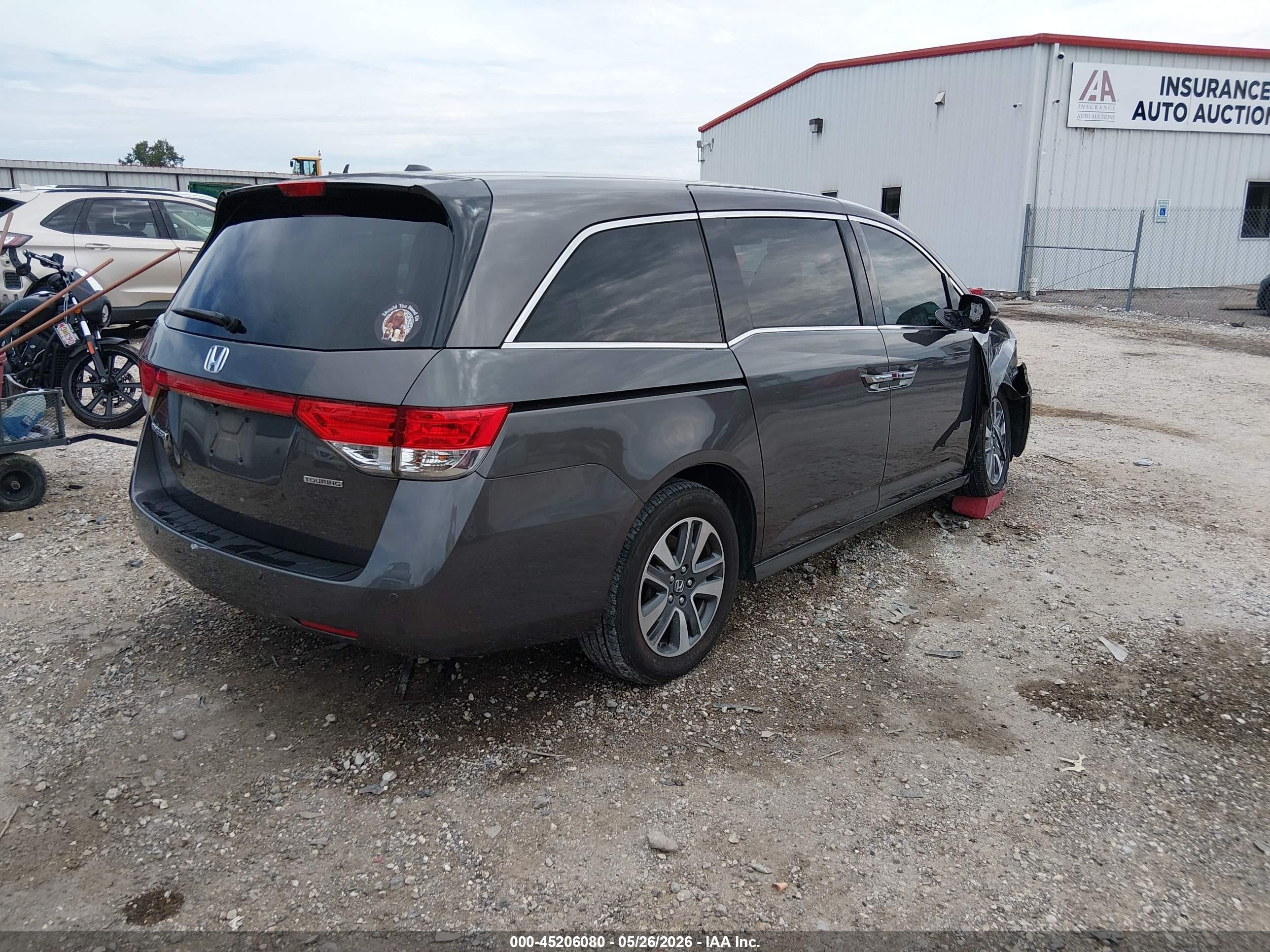 2016 Honda Odyssey Touring/touring Elite Gray vin: 5FNRL5H93GB054354