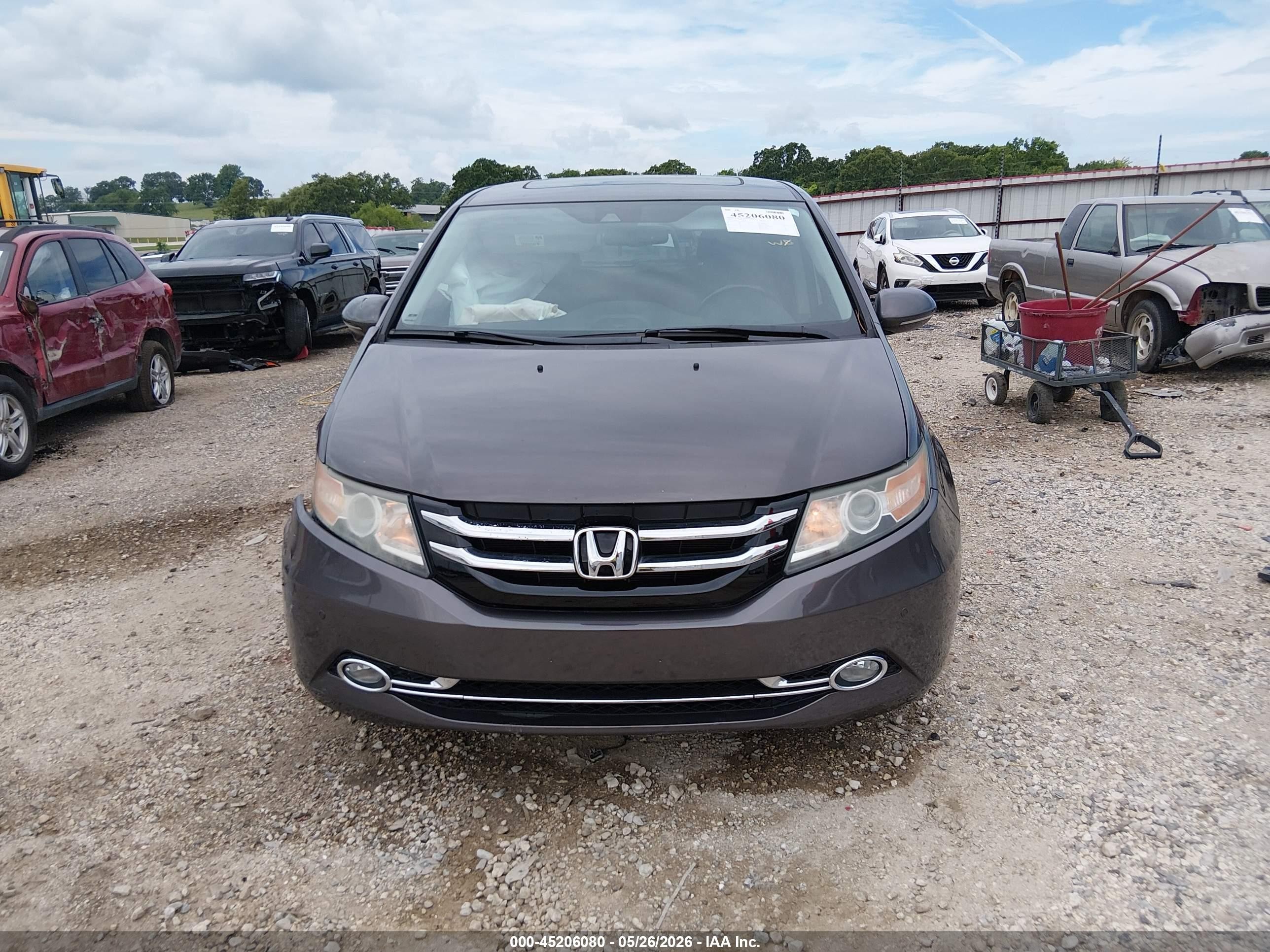 2016 Honda Odyssey Touring/touring Elite Gray vin: 5FNRL5H93GB054354