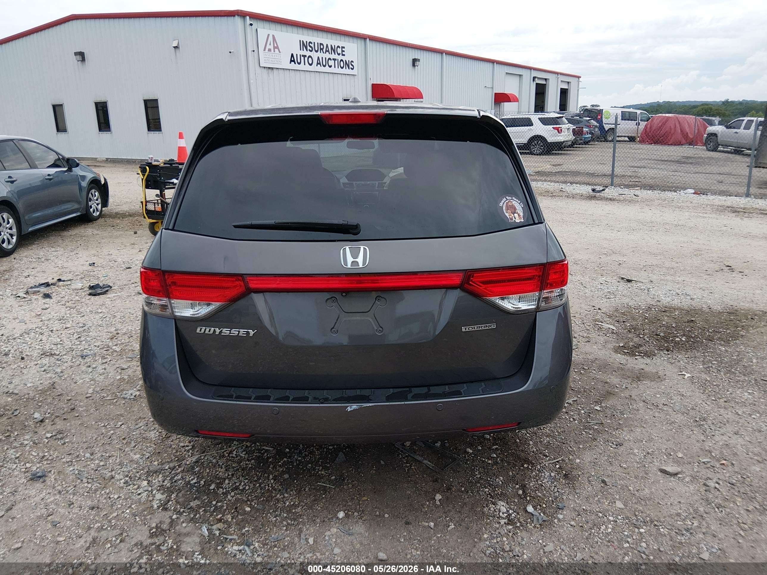 2016 Honda Odyssey Touring/touring Elite Gray vin: 5FNRL5H93GB054354