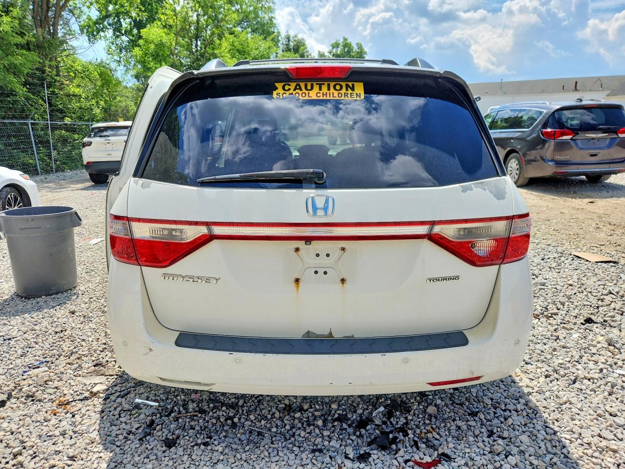 2011 Honda Odyssey Touring Белый vin: 5FNRL5H94BB014759