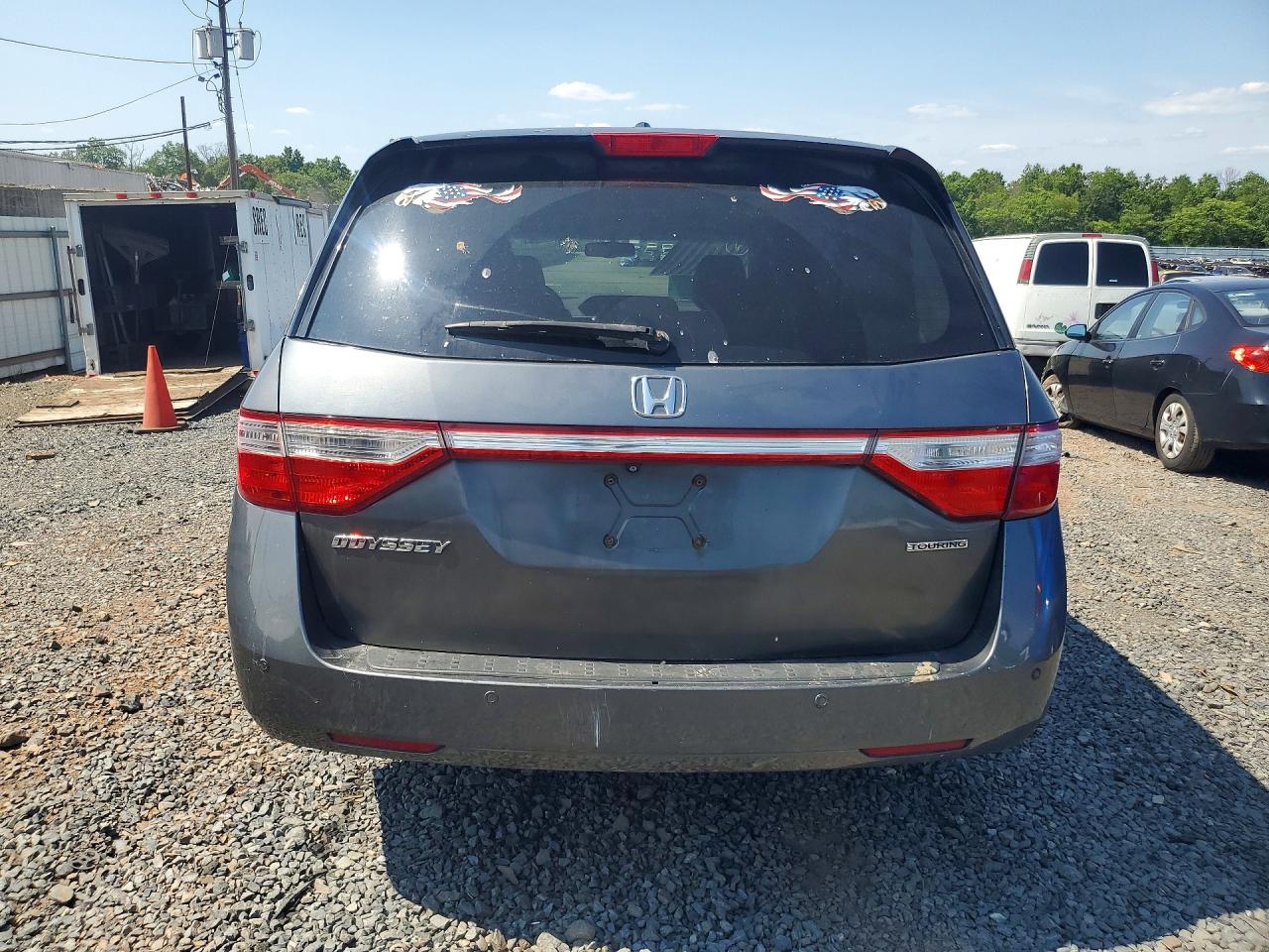 2011 Honda Odyssey Touring Серый vin: 5FNRL5H94BB025387