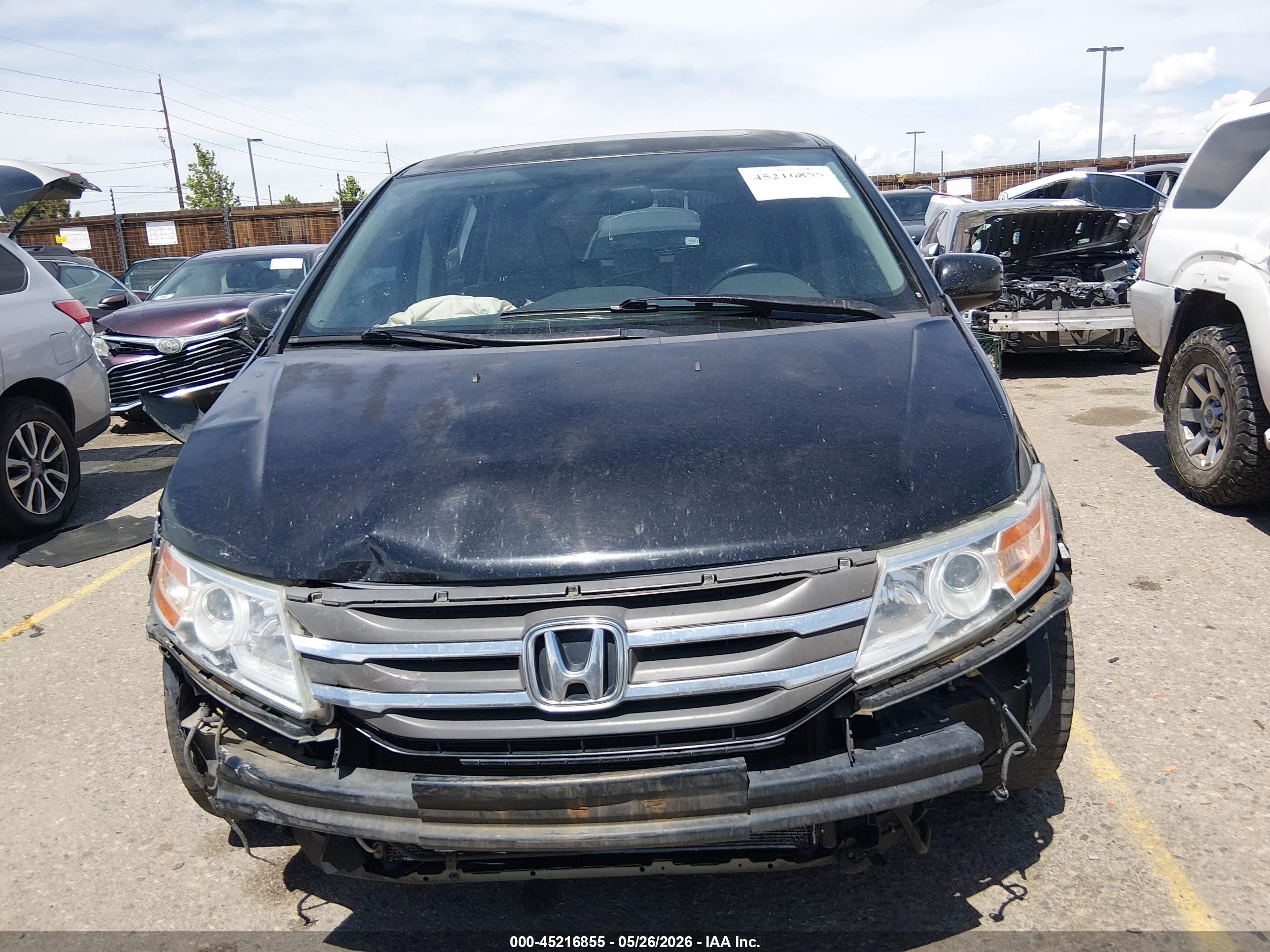 2011 Honda Odyssey Touring/touring Elite Black vin: 5FNRL5H94BB089915