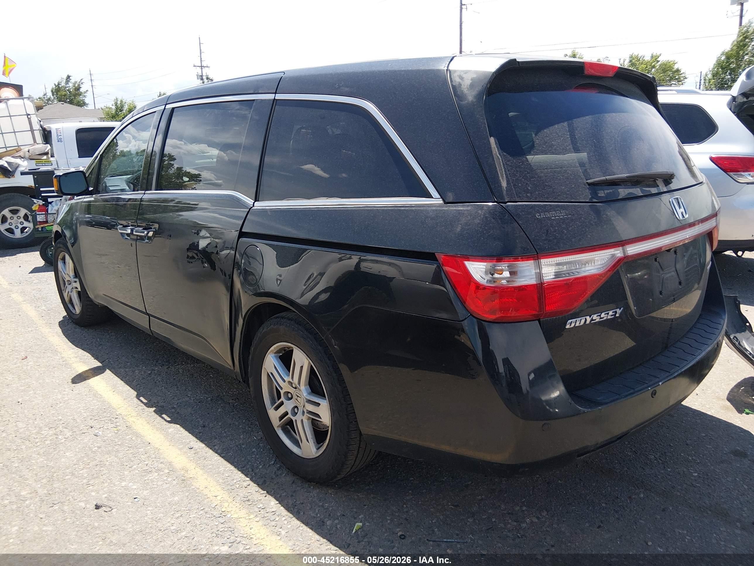 2011 Honda Odyssey Touring/touring Elite Black vin: 5FNRL5H94BB089915