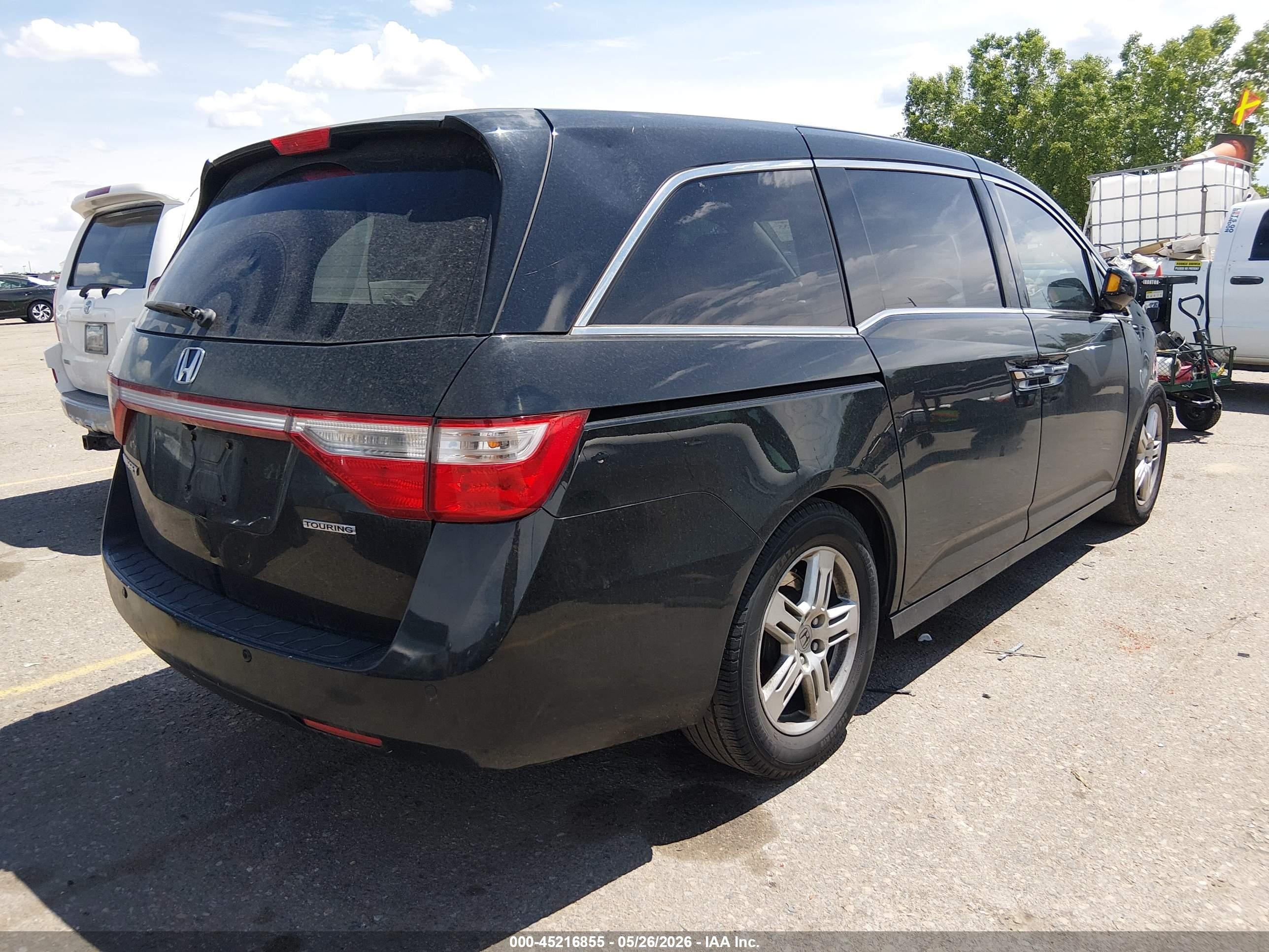 2011 Honda Odyssey Touring/touring Elite Black vin: 5FNRL5H94BB089915