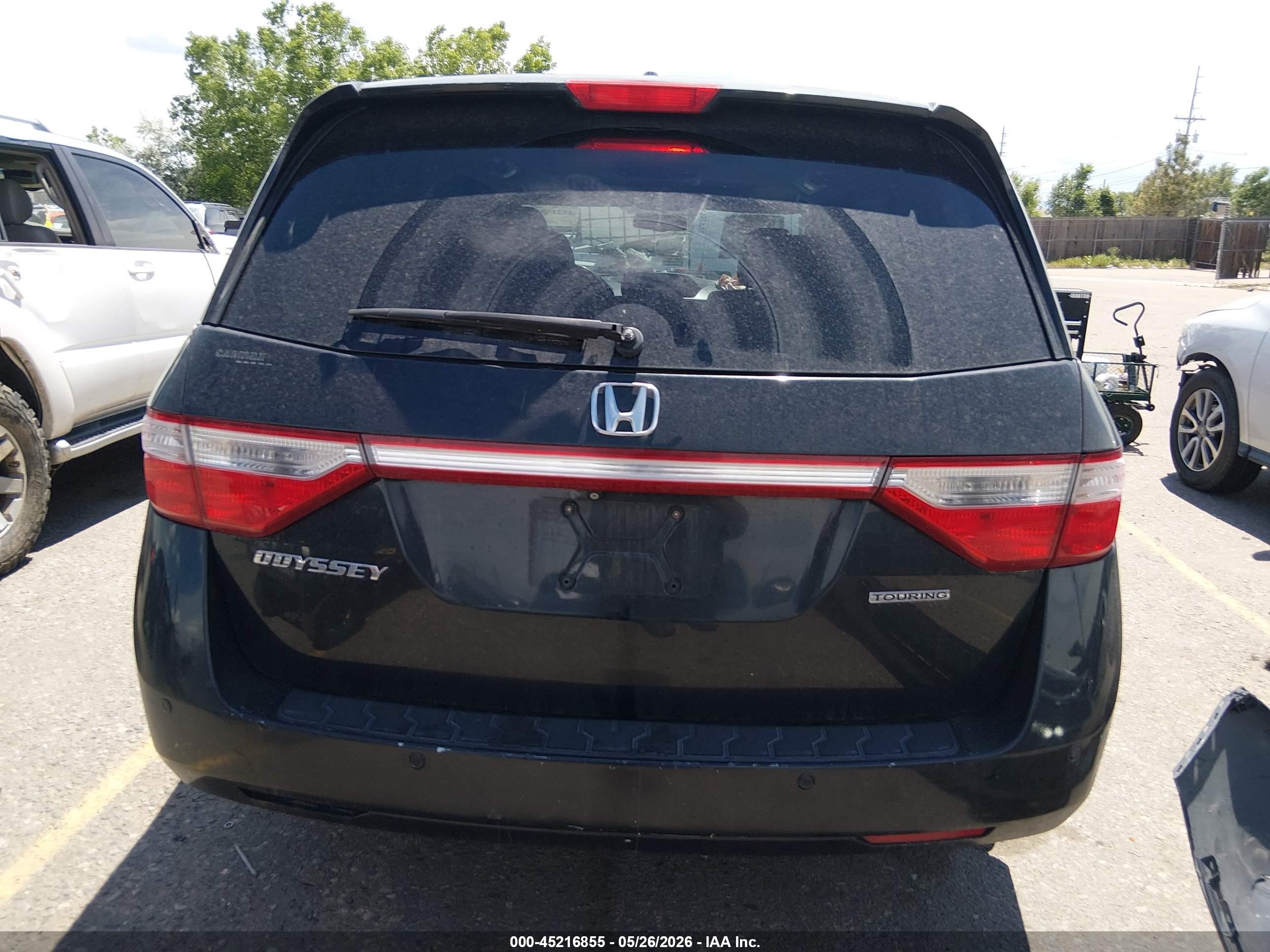 2011 Honda Odyssey Touring/touring Elite Black vin: 5FNRL5H94BB089915