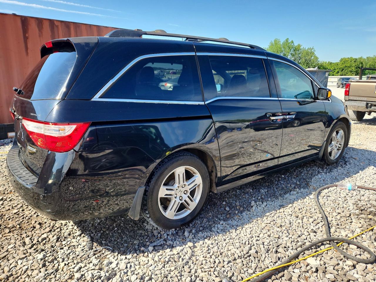2012 Honda Odyssey Touring Black vin: 5FNRL5H94CB008672
