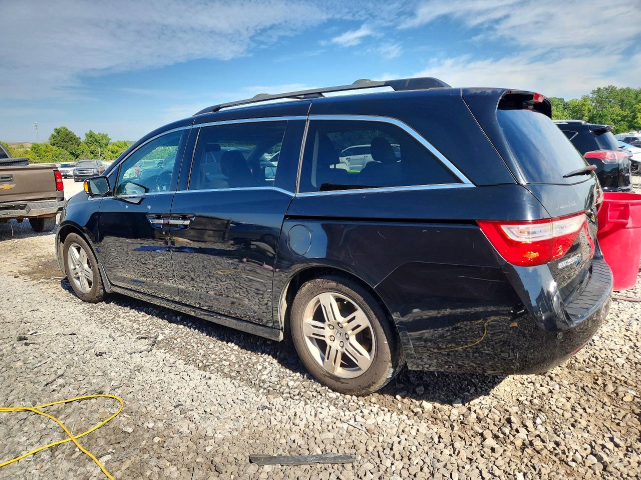 2012 Honda Odyssey Touring Black vin: 5FNRL5H94CB008672