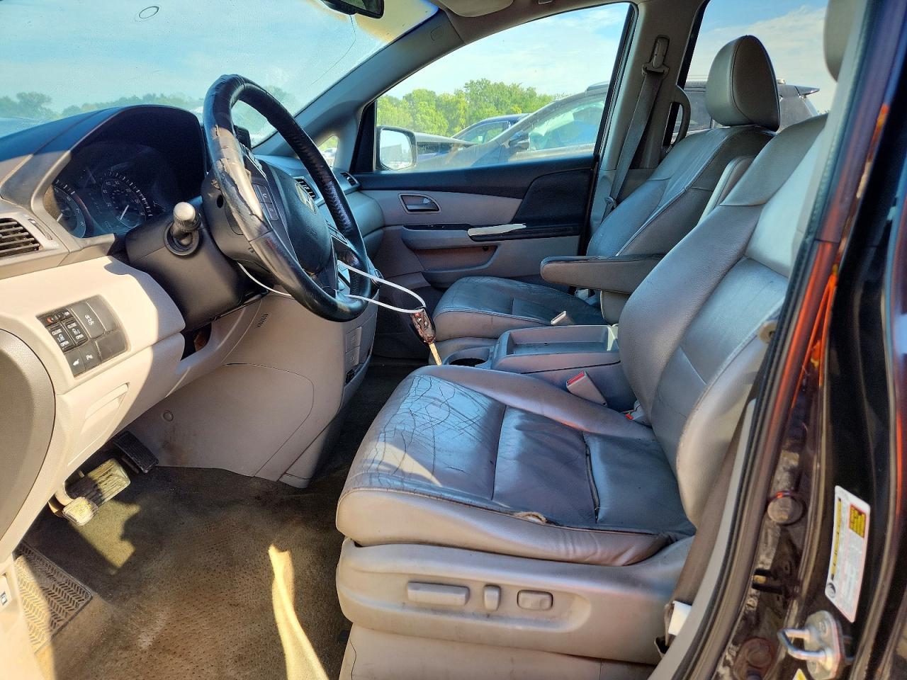 2012 Honda Odyssey Touring Black vin: 5FNRL5H94CB008672