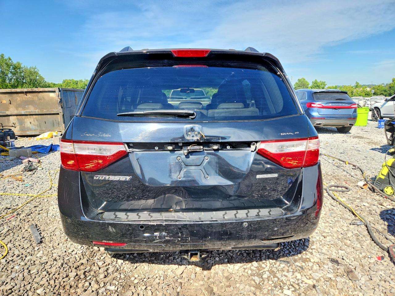 2012 Honda Odyssey Touring Black vin: 5FNRL5H94CB008672