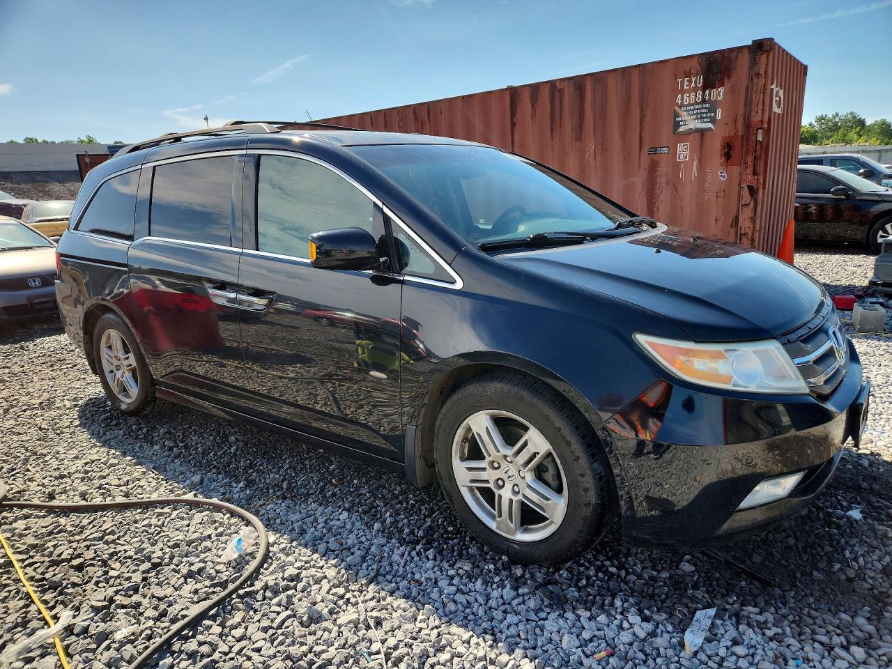 2012 Honda Odyssey Touring Black vin: 5FNRL5H94CB008672