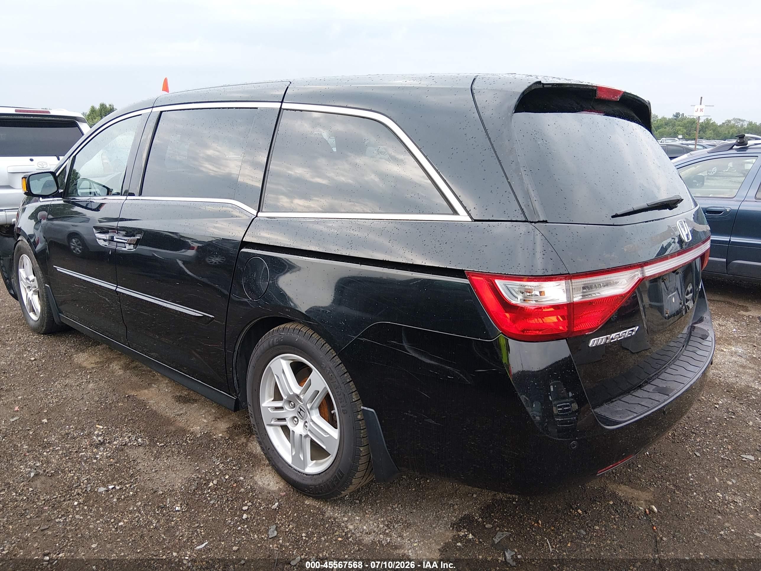 2012 Honda Odyssey Touring/touring Elite Black vin: 5FNRL5H94CB022250
