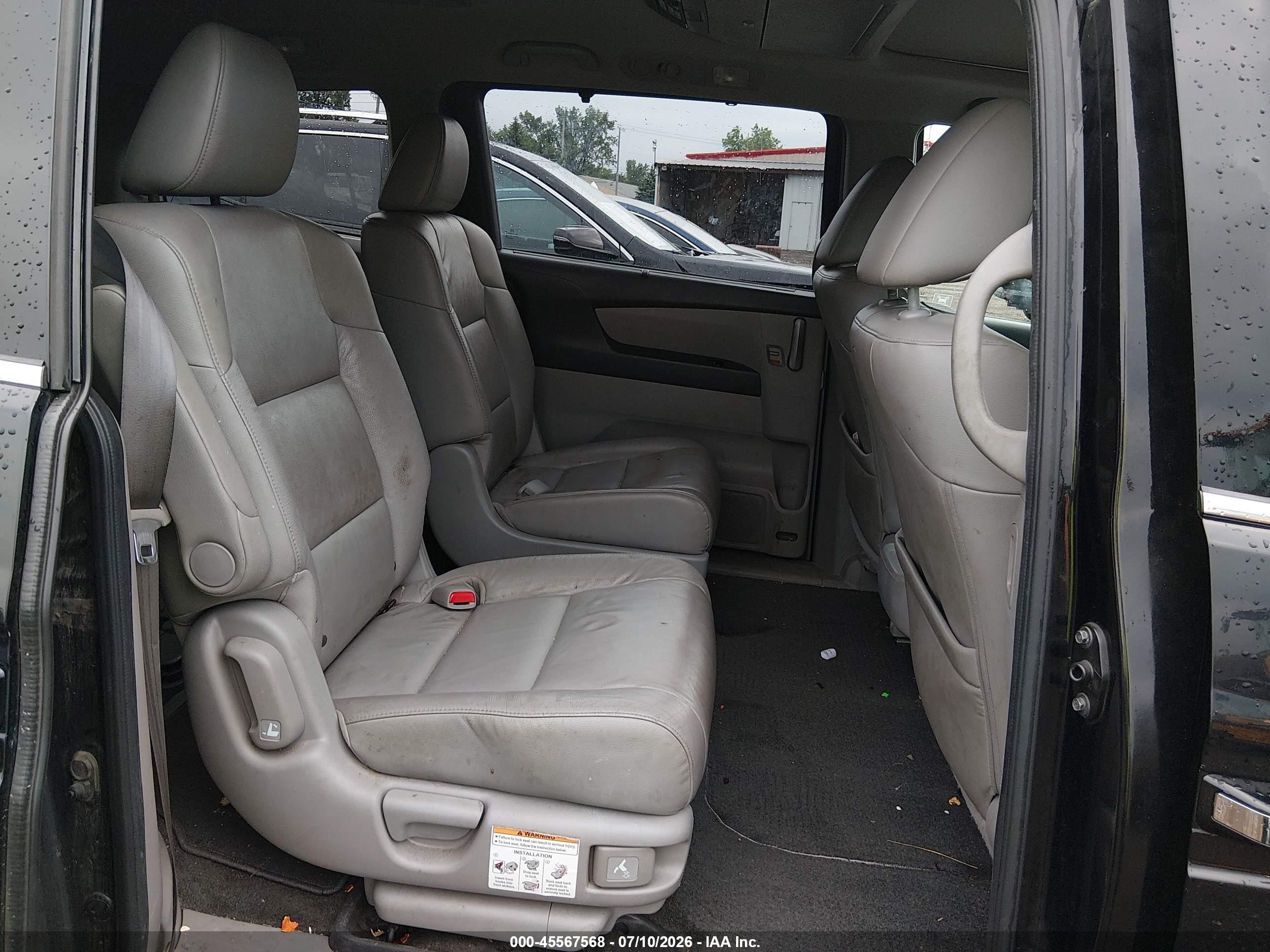 2012 Honda Odyssey Touring/touring Elite Black vin: 5FNRL5H94CB022250