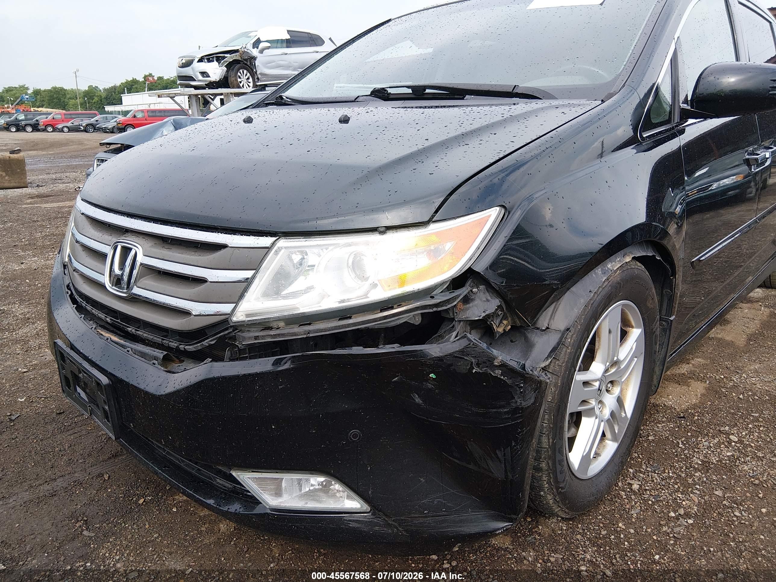 2012 Honda Odyssey Touring/touring Elite Black vin: 5FNRL5H94CB022250