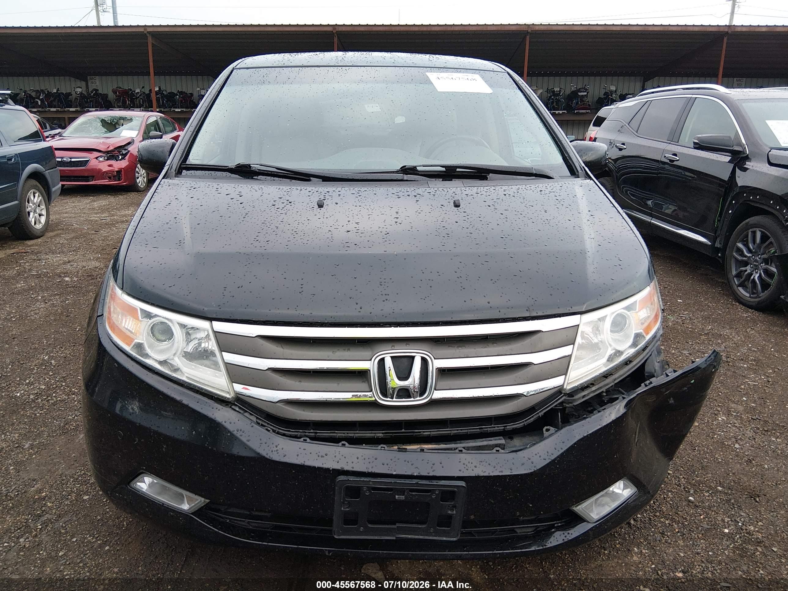2012 Honda Odyssey Touring/touring Elite Black vin: 5FNRL5H94CB022250