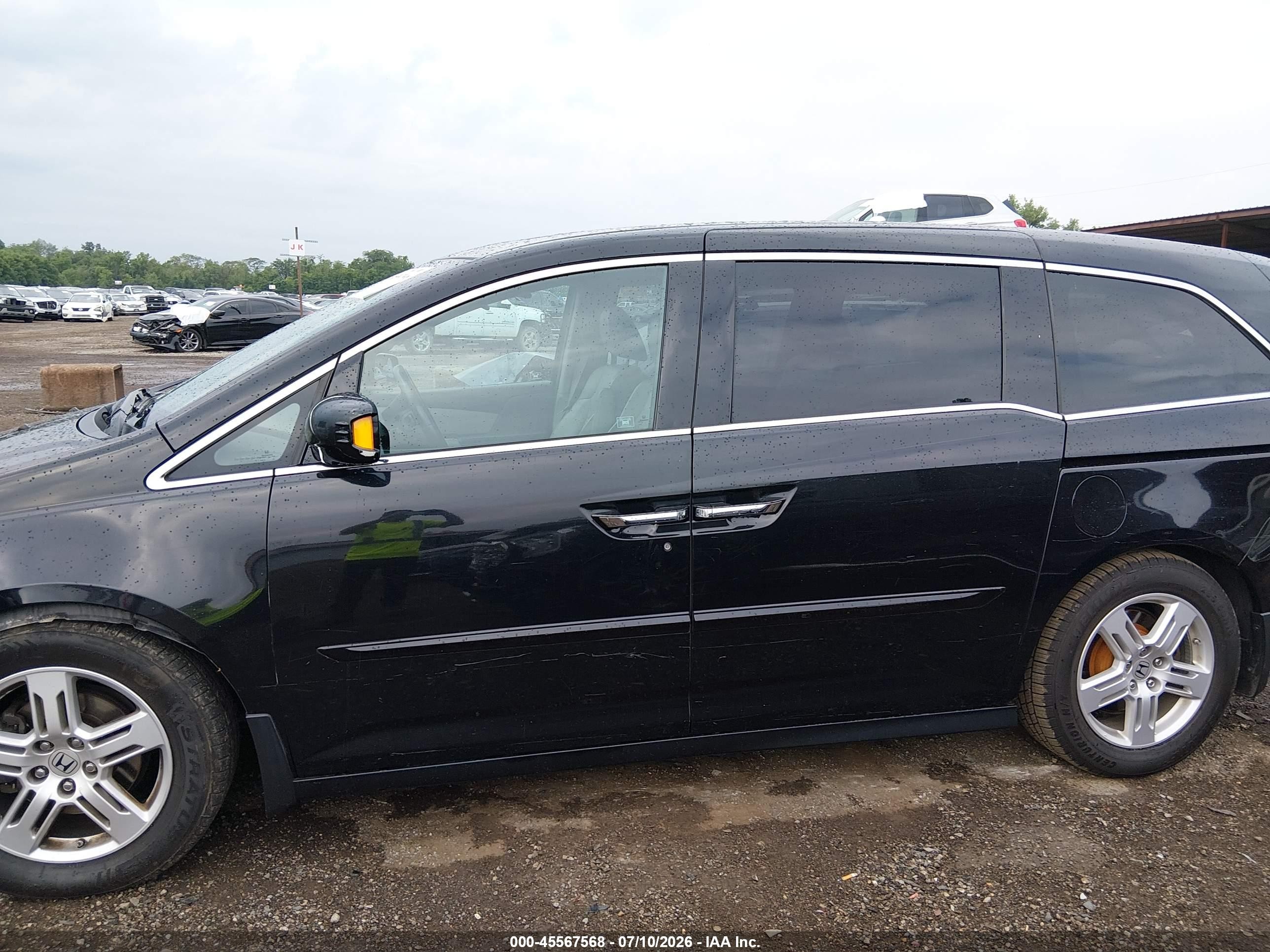 2012 Honda Odyssey Touring/touring Elite Black vin: 5FNRL5H94CB022250