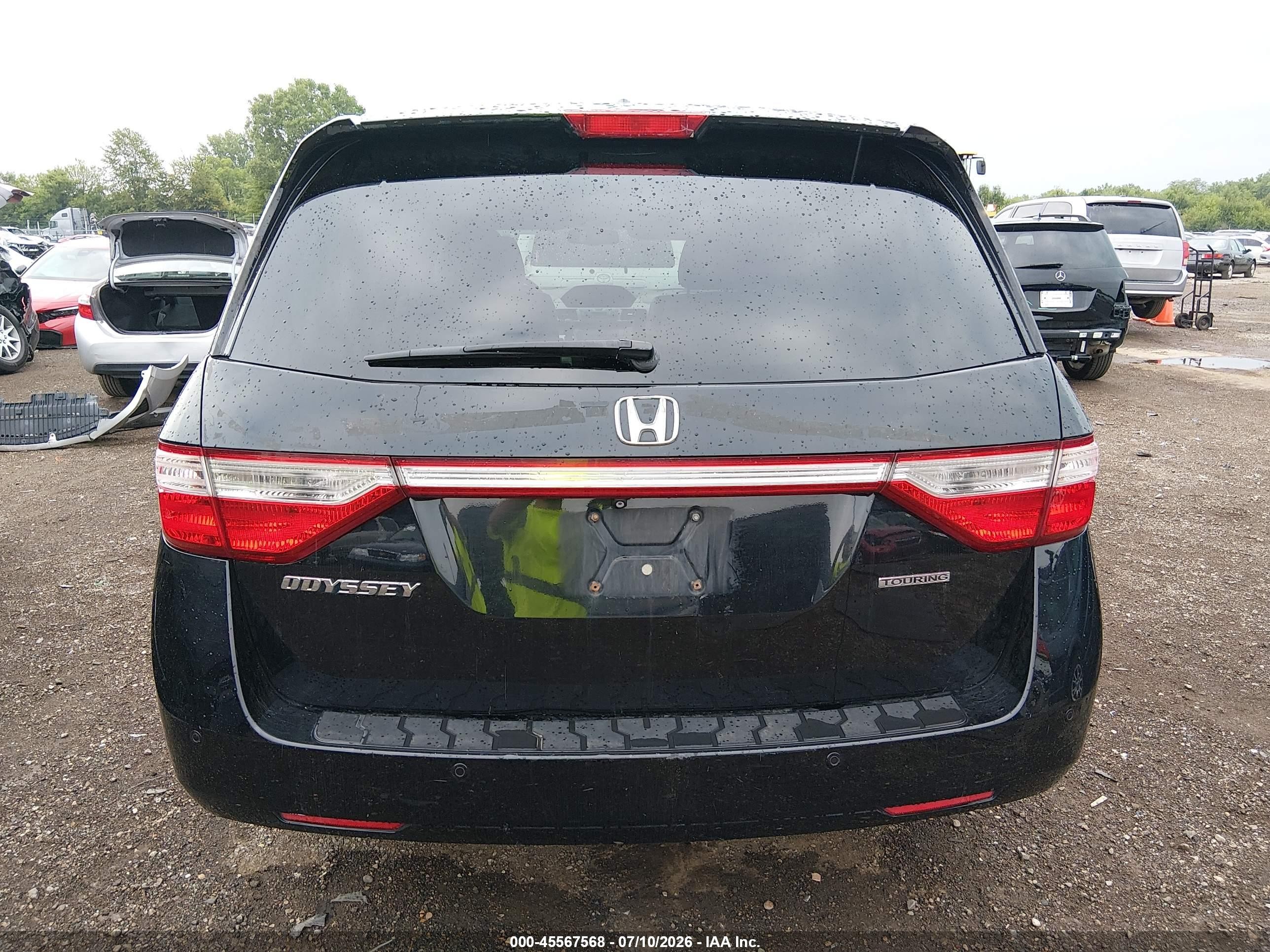 2012 Honda Odyssey Touring/touring Elite Black vin: 5FNRL5H94CB022250