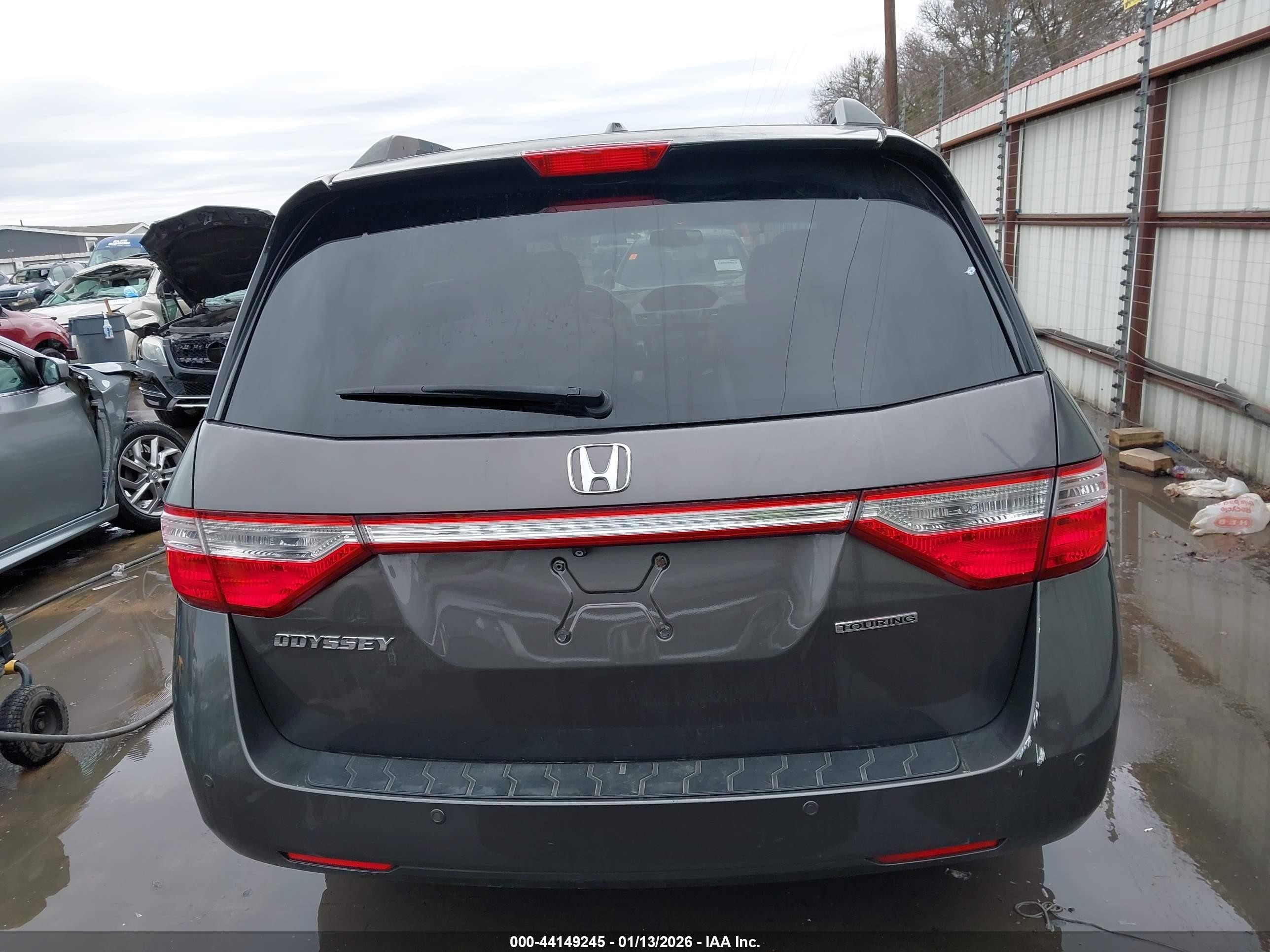 2012 Honda Odyssey Touring/touring Elite Gray vin: 5FNRL5H94CB079533