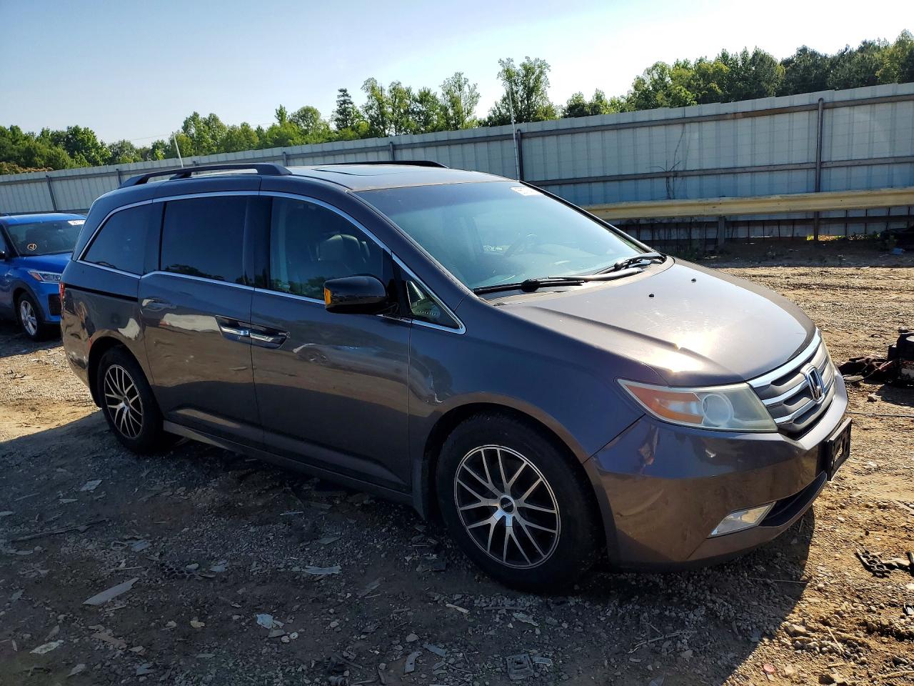 2012 Honda Odyssey Touring Gray vin: 5FNRL5H94CB088488