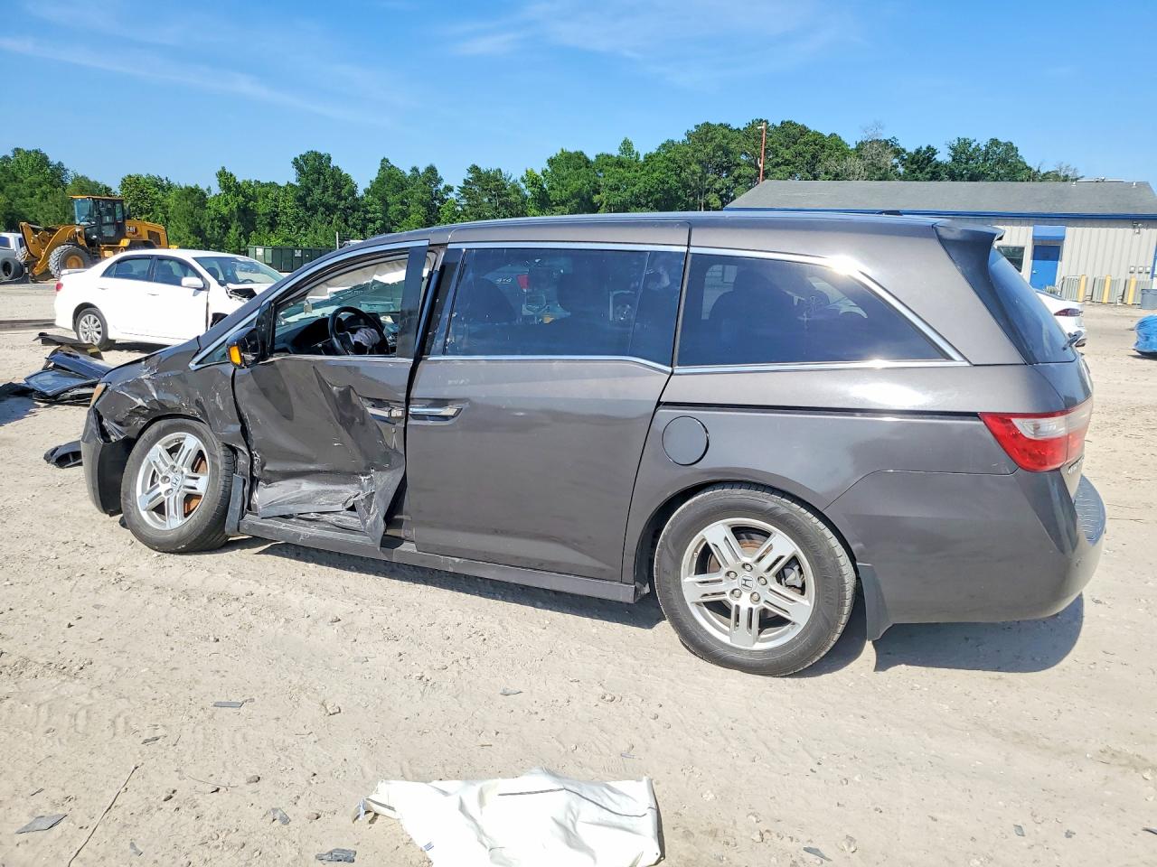 2012 Honda Odyssey Touring Gray vin: 5FNRL5H94CB112143