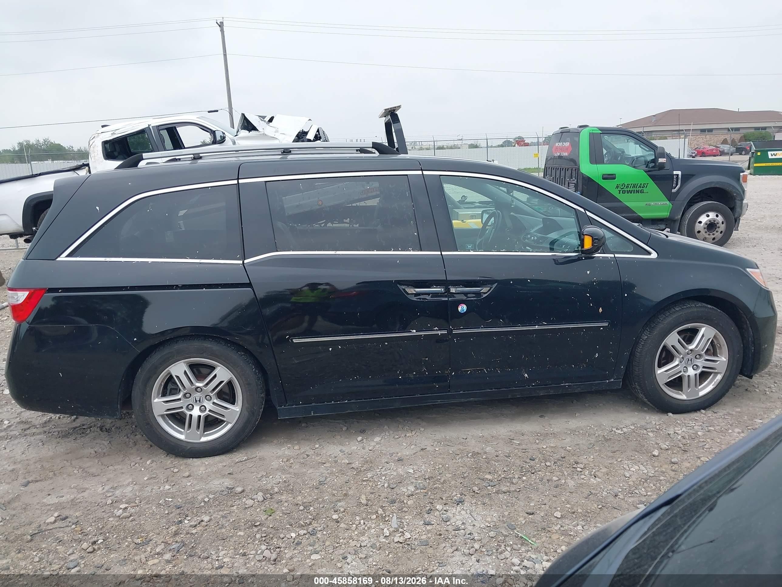 2012 Honda Odyssey Touring/touring Elite Black vin: 5FNRL5H94CB119786