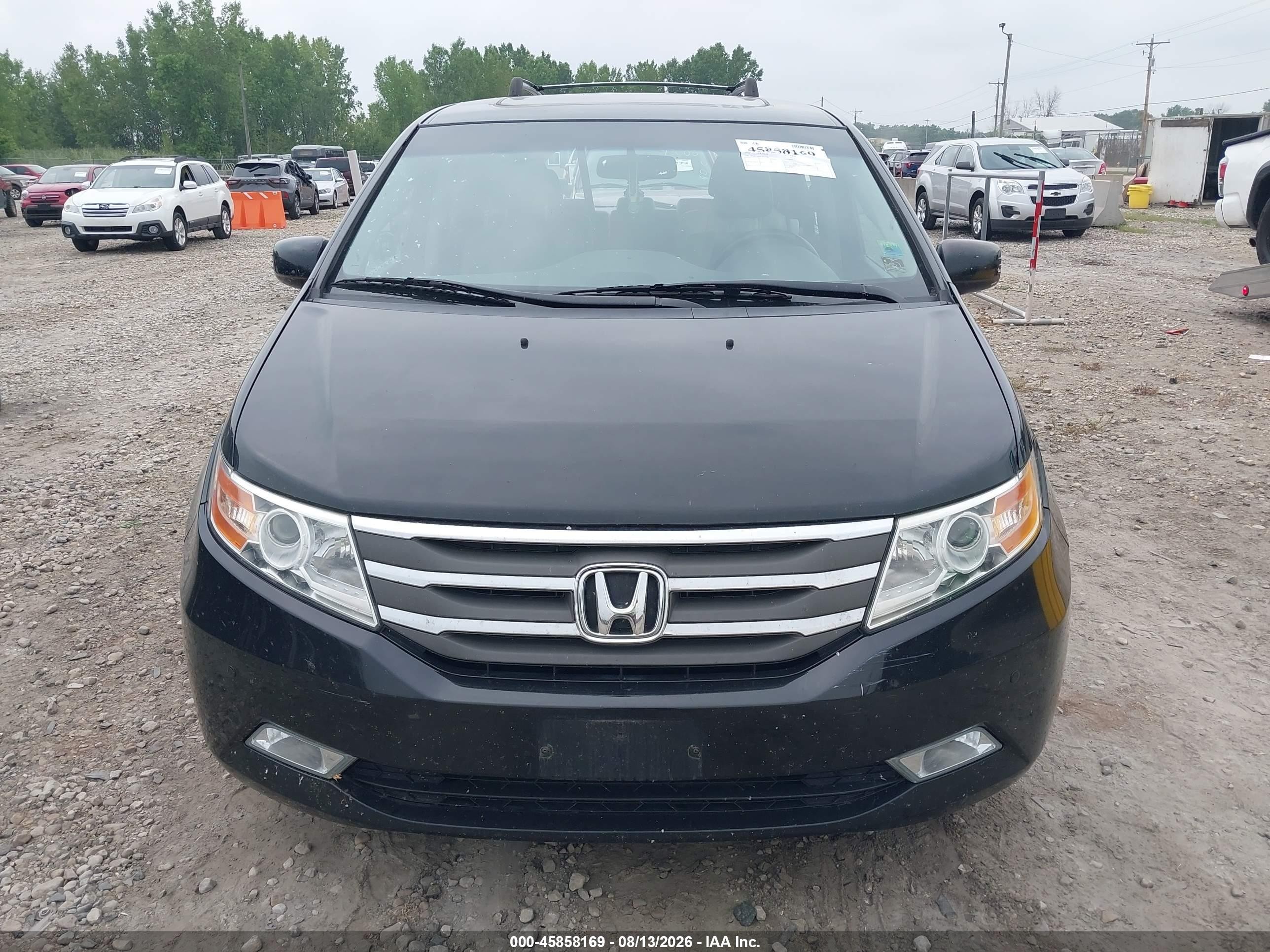 2012 Honda Odyssey Touring/touring Elite Black vin: 5FNRL5H94CB119786