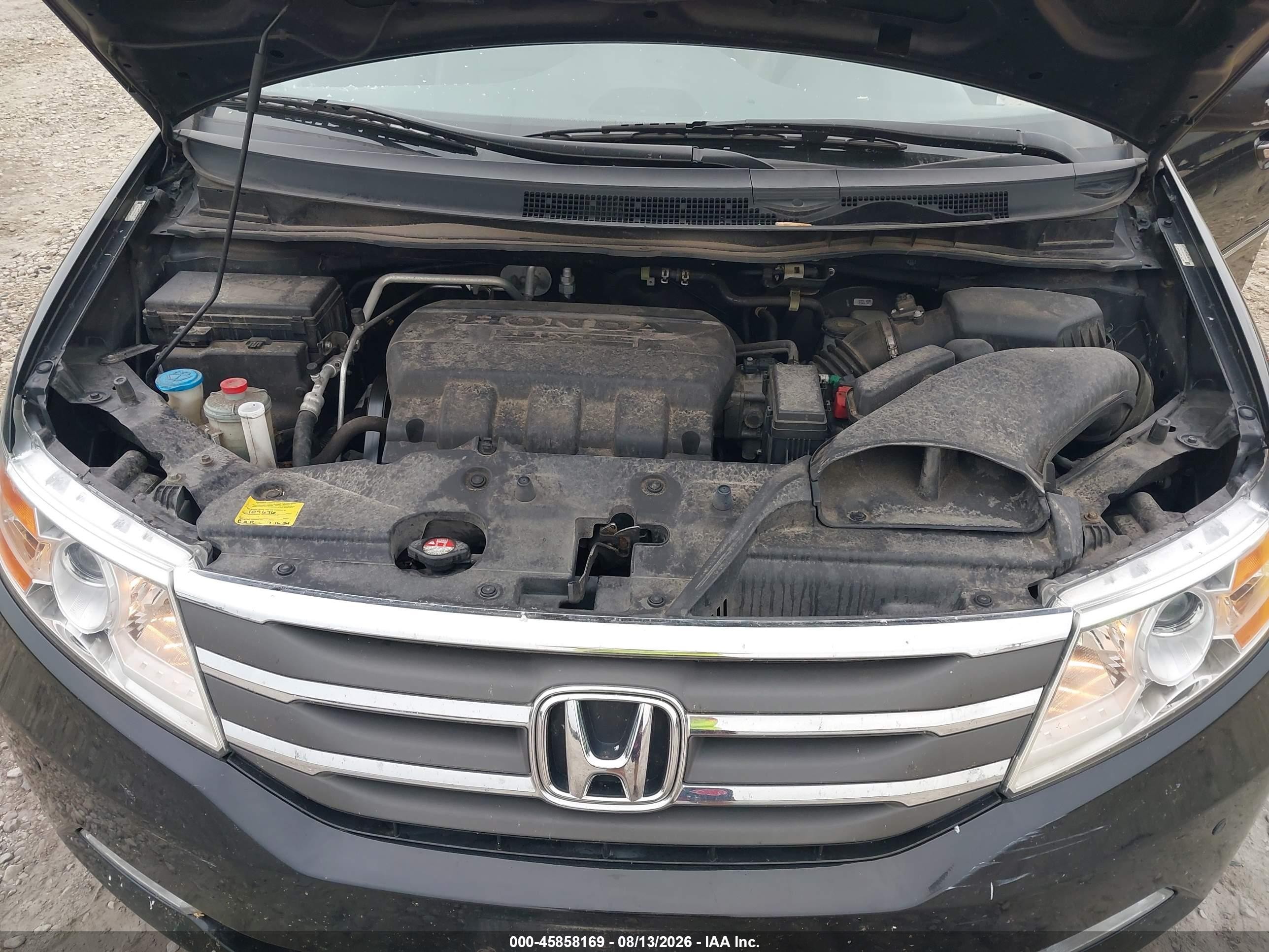 2012 Honda Odyssey Touring/touring Elite Black vin: 5FNRL5H94CB119786