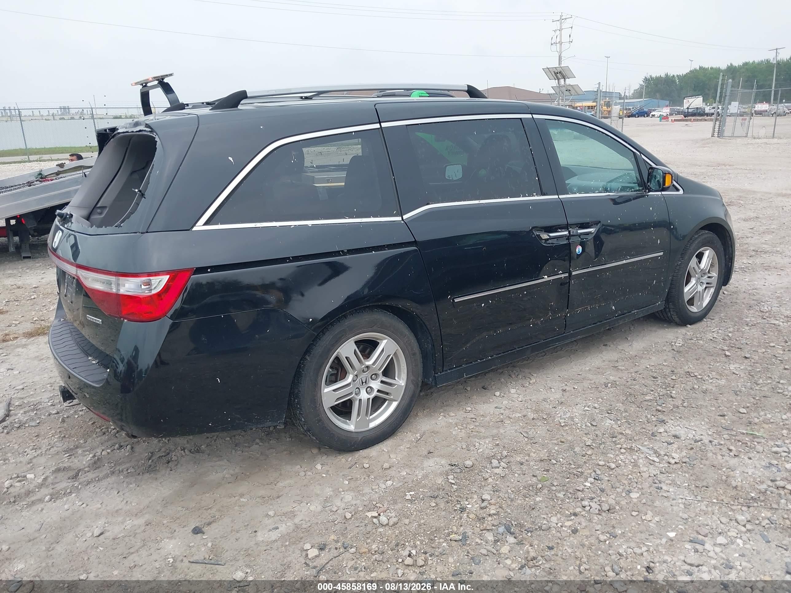 2012 Honda Odyssey Touring/touring Elite Black vin: 5FNRL5H94CB119786