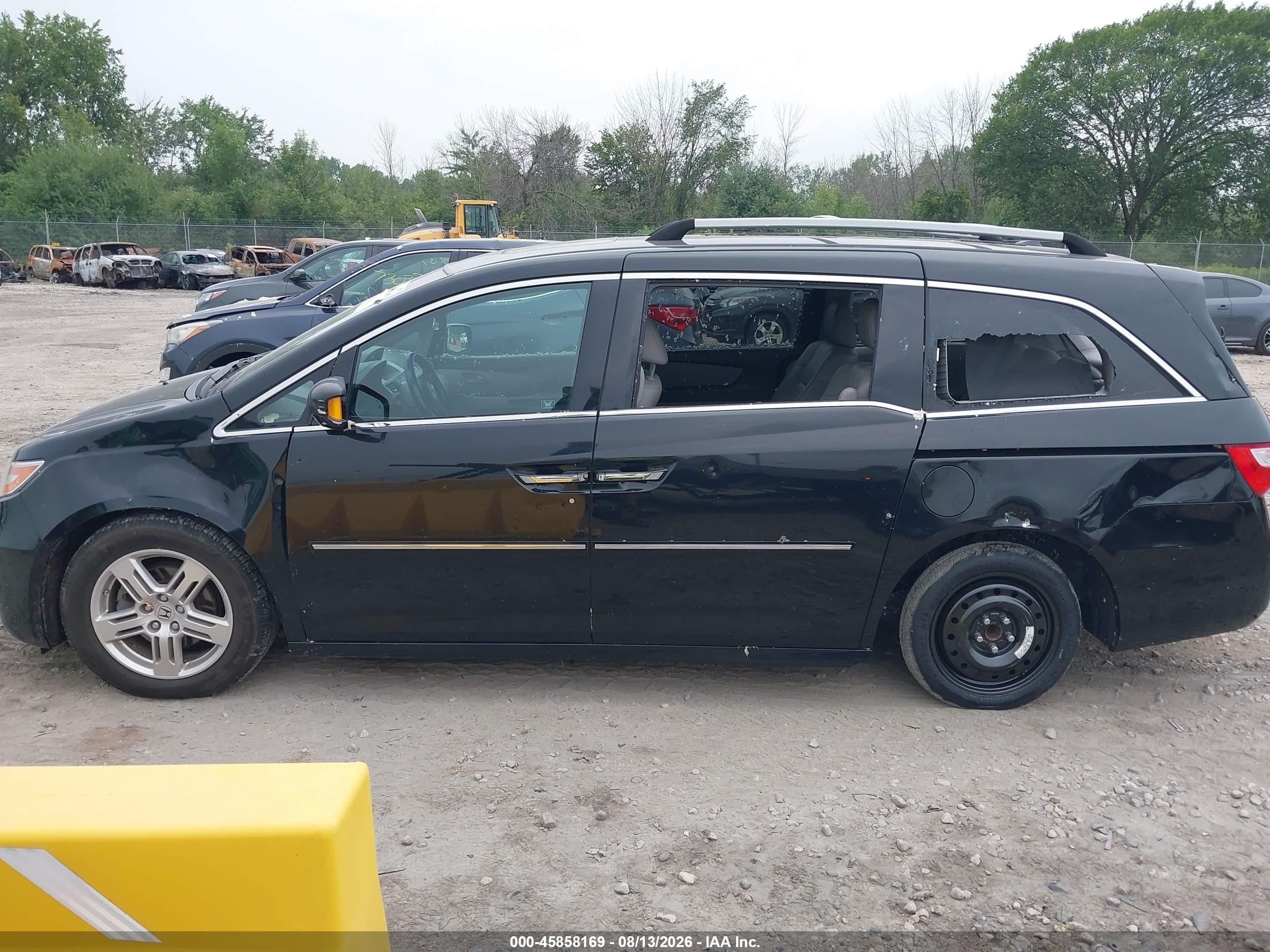 2012 Honda Odyssey Touring/touring Elite Black vin: 5FNRL5H94CB119786