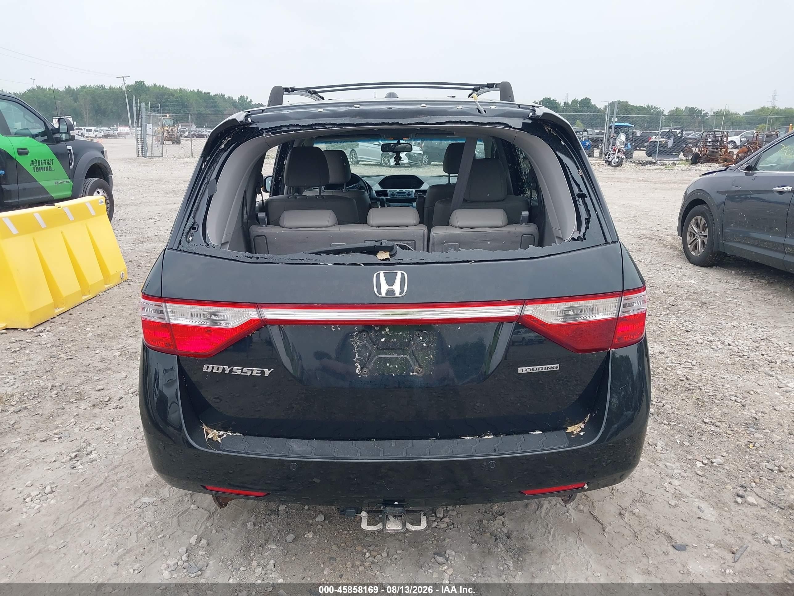 2012 Honda Odyssey Touring/touring Elite Black vin: 5FNRL5H94CB119786