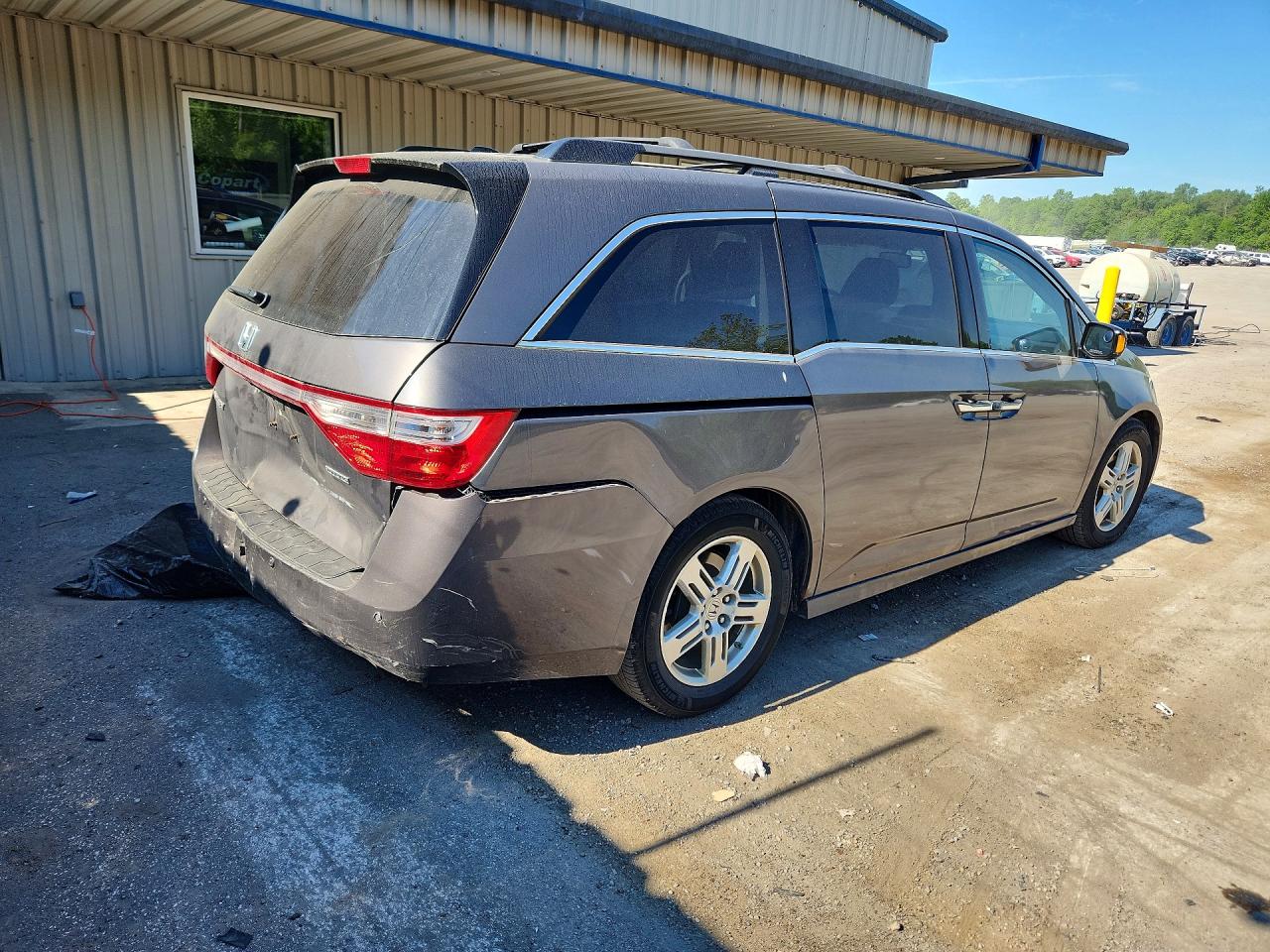 2012 Honda Odyssey Touring Gray vin: 5FNRL5H94CB133350