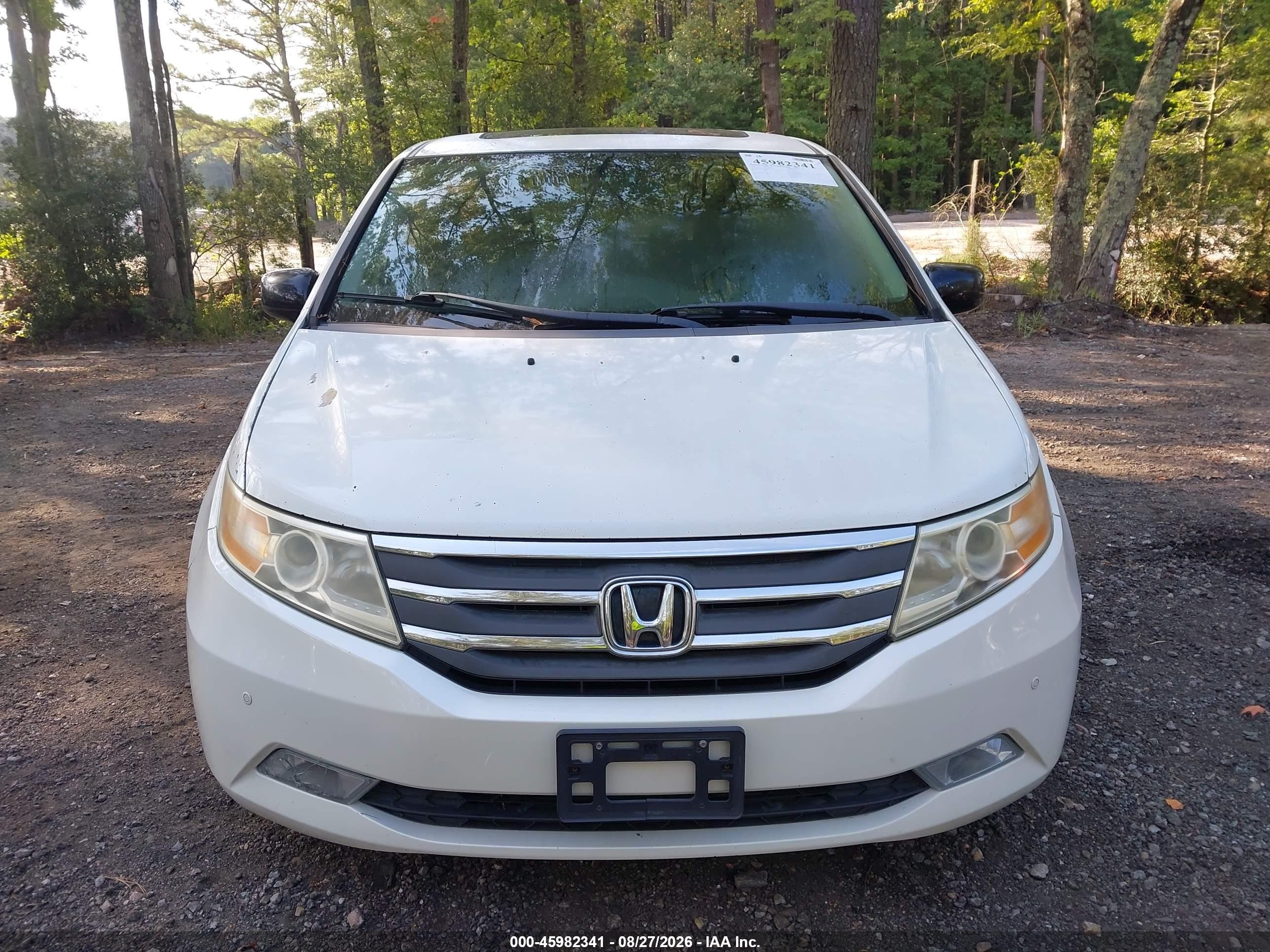 2013 Honda Odyssey Touring/touring Elite White vin: 5FNRL5H94DB001979