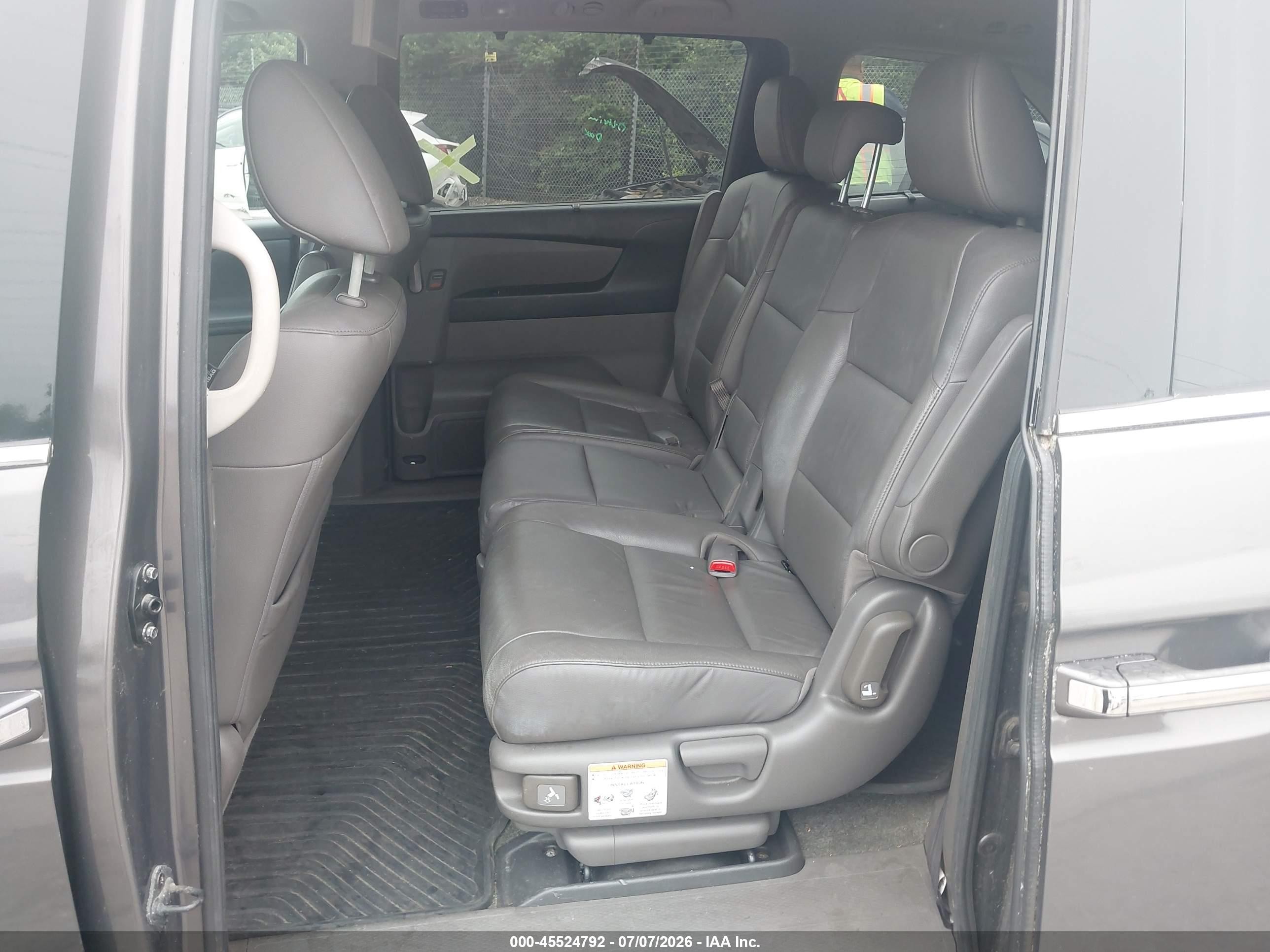 2013 Honda Odyssey Touring/touring Elite Gray vin: 5FNRL5H94DB004333