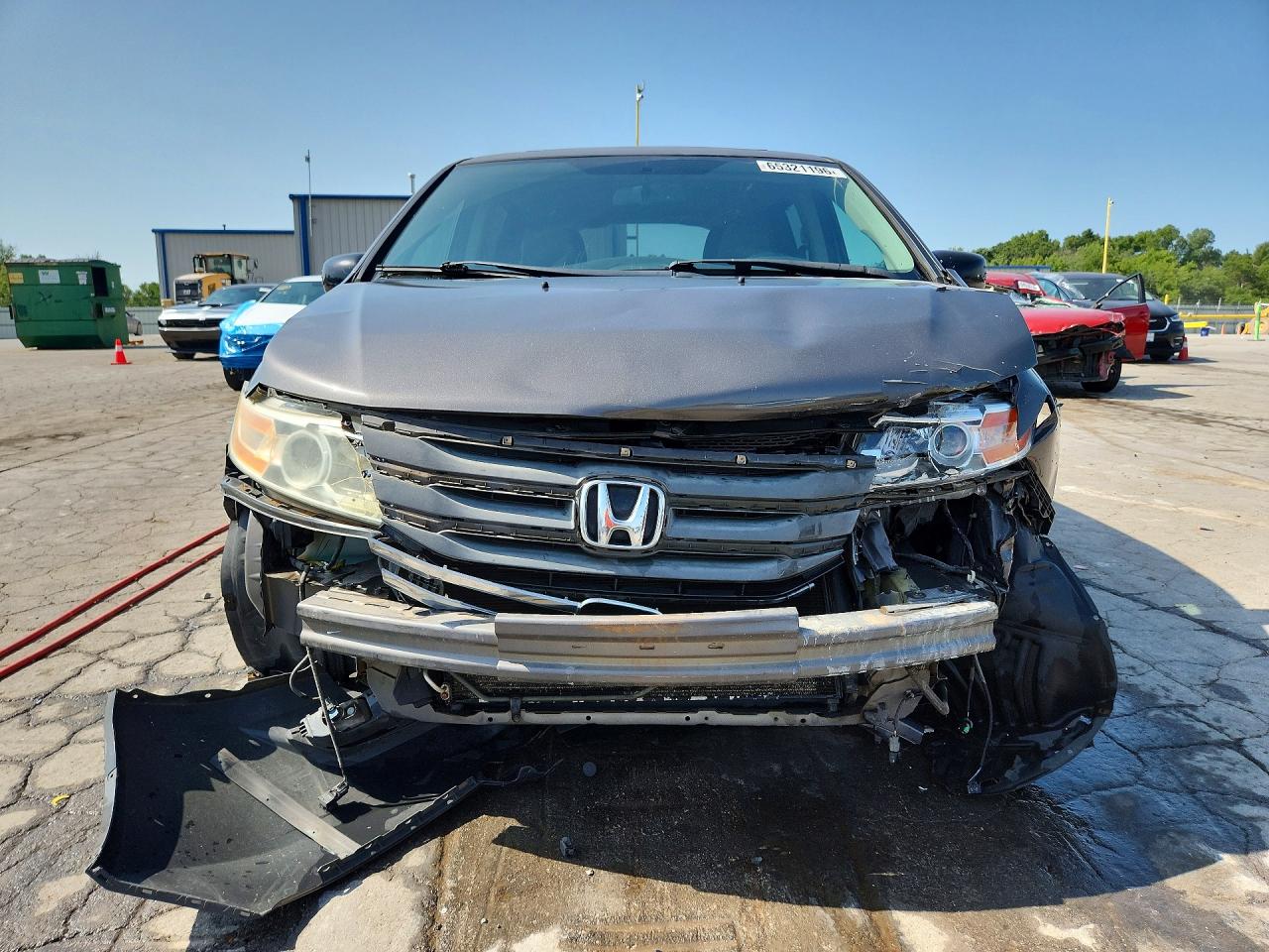 2013 Honda Odyssey Touring Gray vin: 5FNRL5H94DB008270