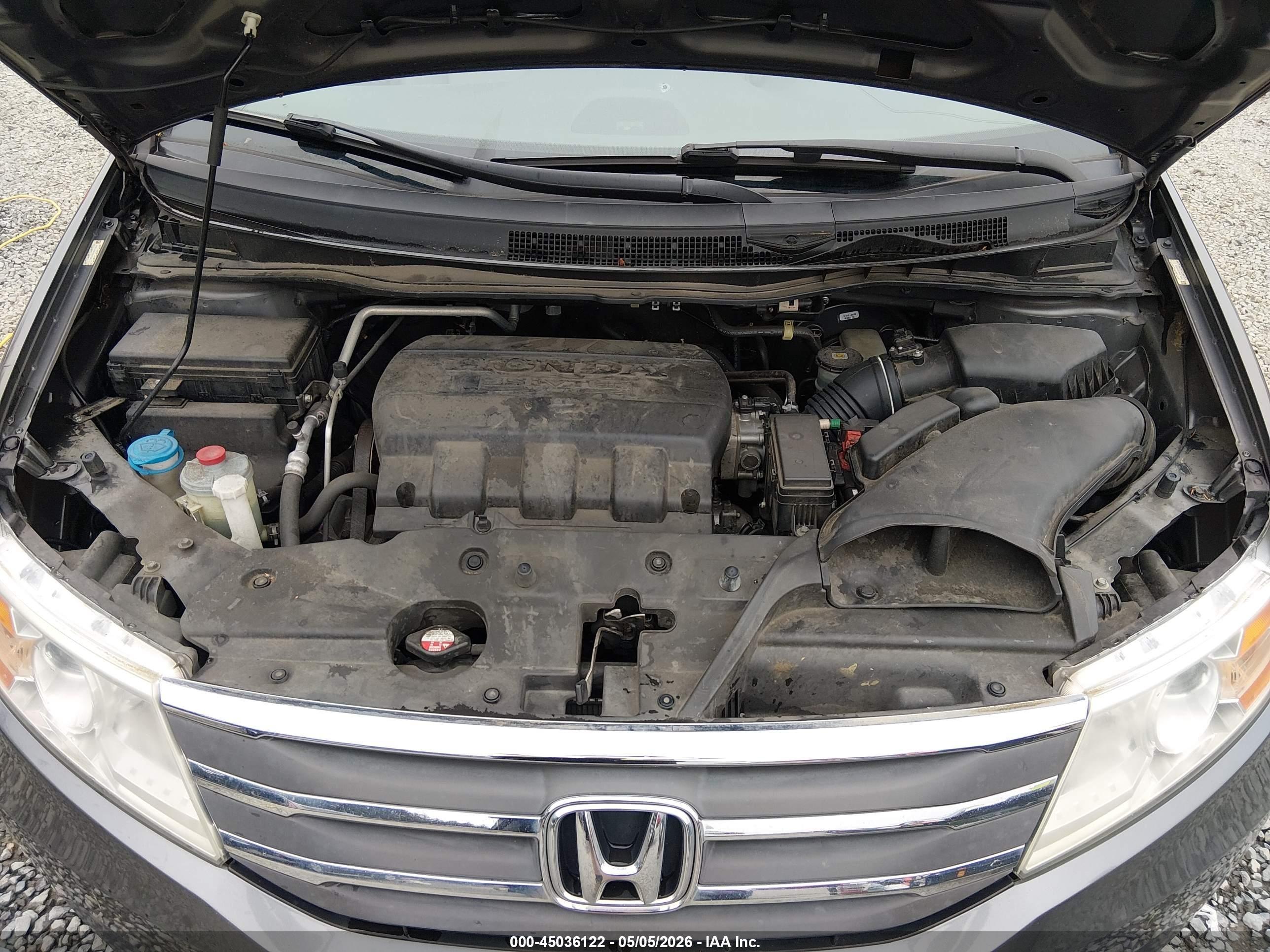 2013 Honda Odyssey Touring/touring Elite Gray vin: 5FNRL5H94DB041656