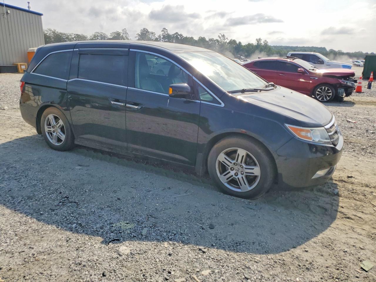 2013 Honda Odyssey Touring Black vin: 5FNRL5H94DB062183