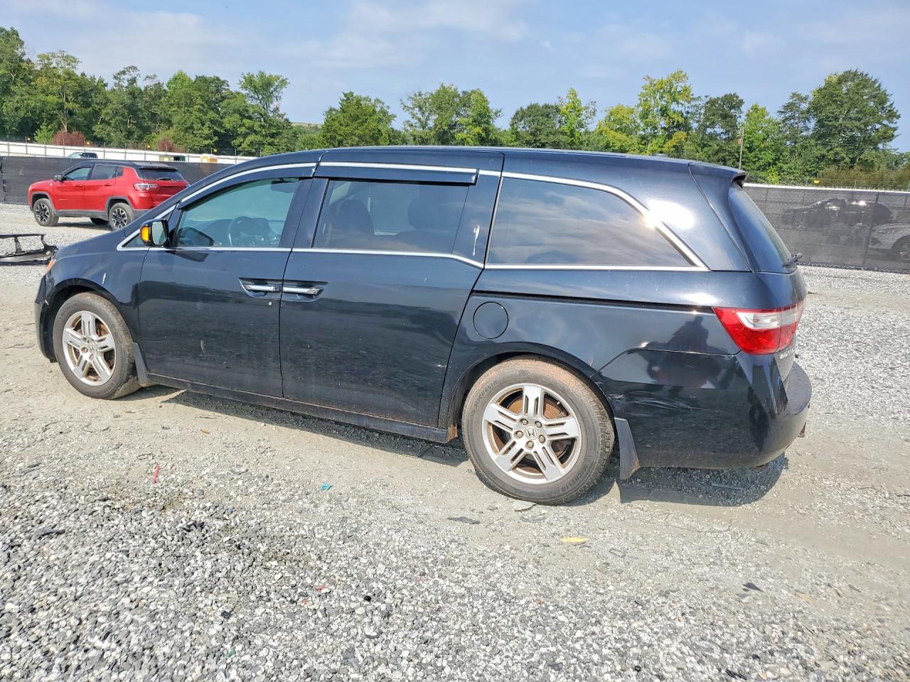 2013 Honda Odyssey Touring Black vin: 5FNRL5H94DB062183