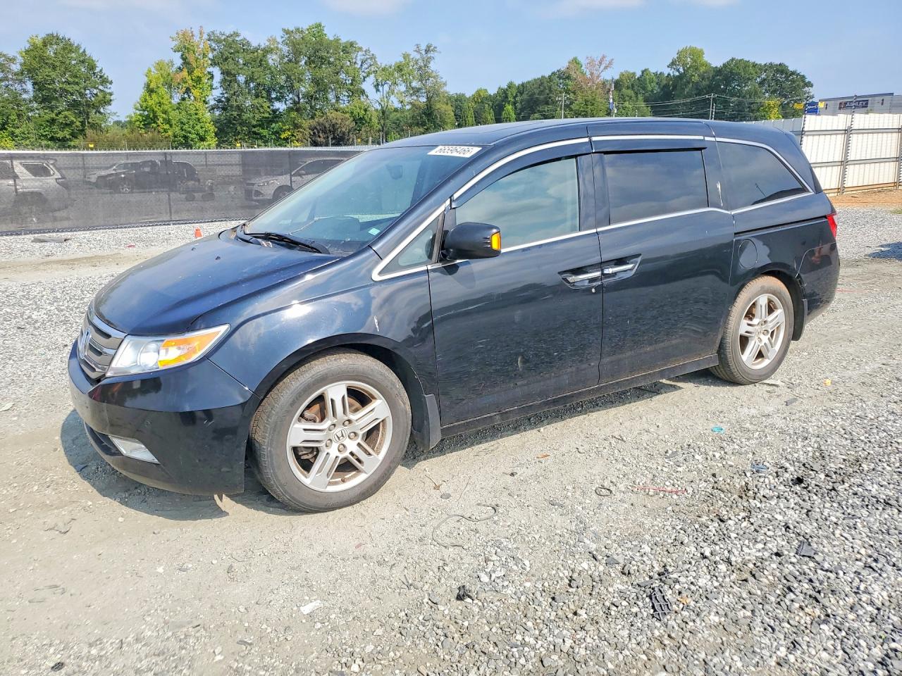 2013 Honda Odyssey Touring Black vin: 5FNRL5H94DB062183