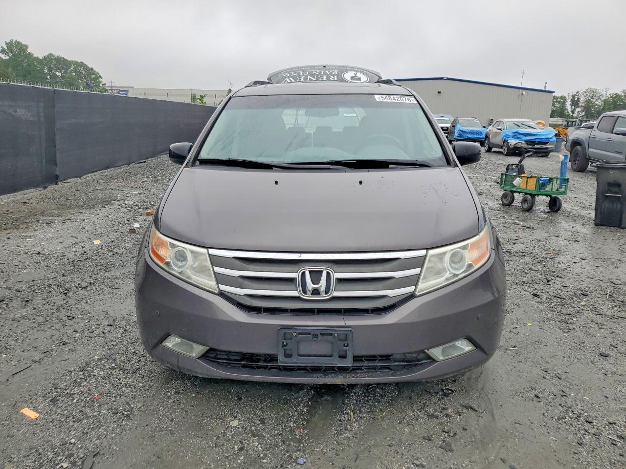 2013 Honda Odyssey Touring Silver vin: 5FNRL5H94DB065441