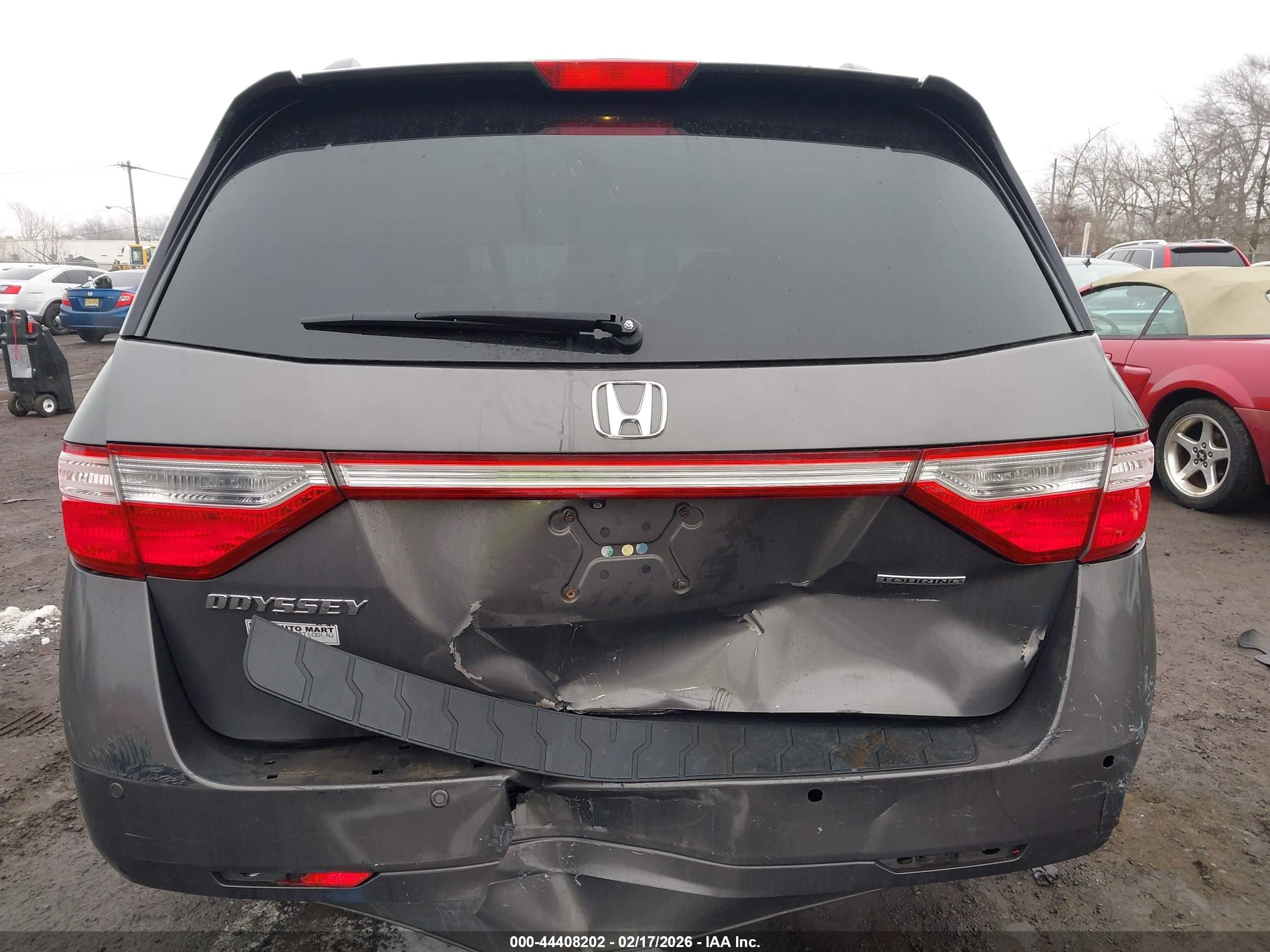 2013 Honda Odyssey Touring/touring Elite Серый vin: 5FNRL5H94DB071398