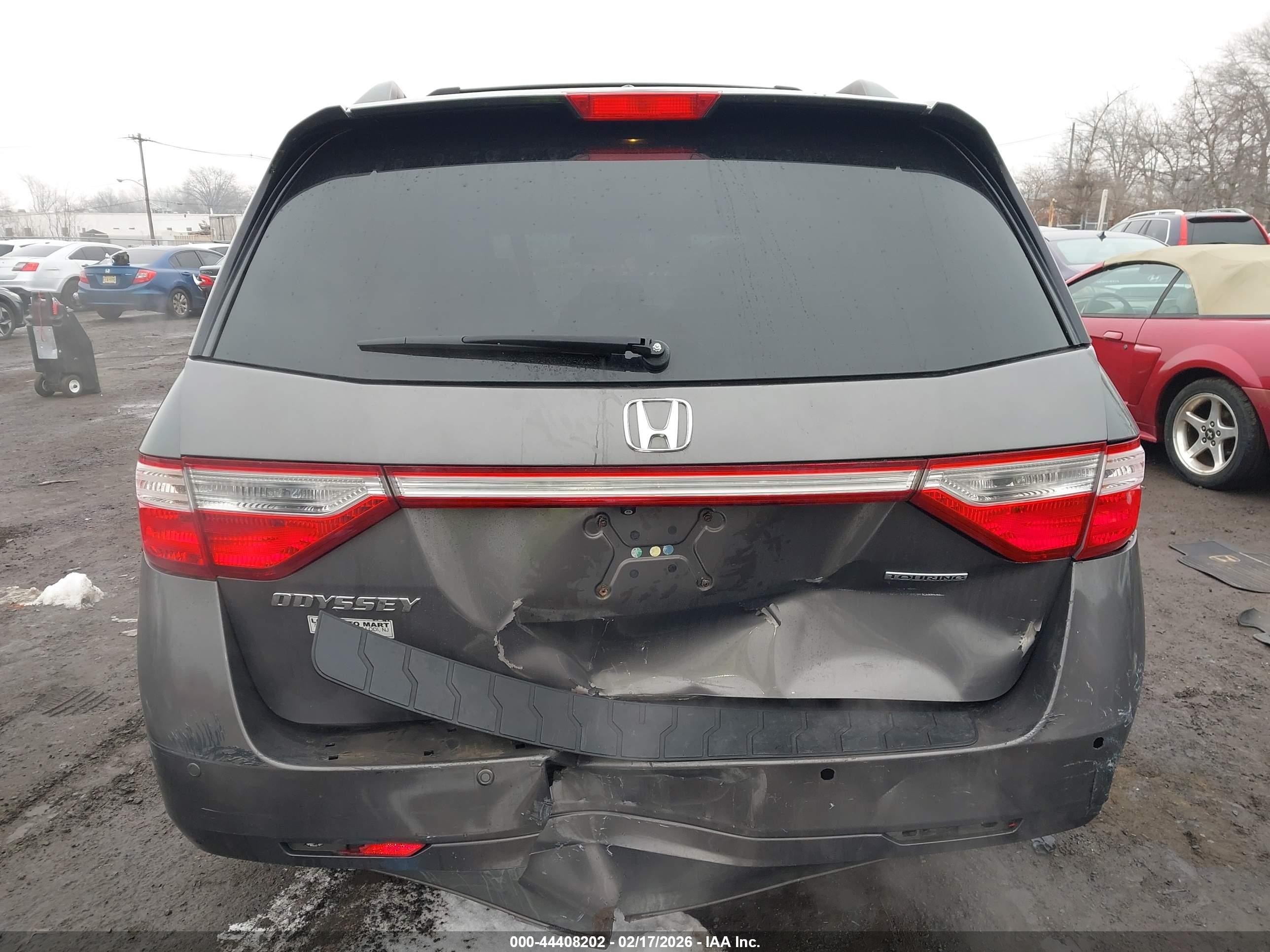 2013 Honda Odyssey Touring/touring Elite Серый vin: 5FNRL5H94DB071398