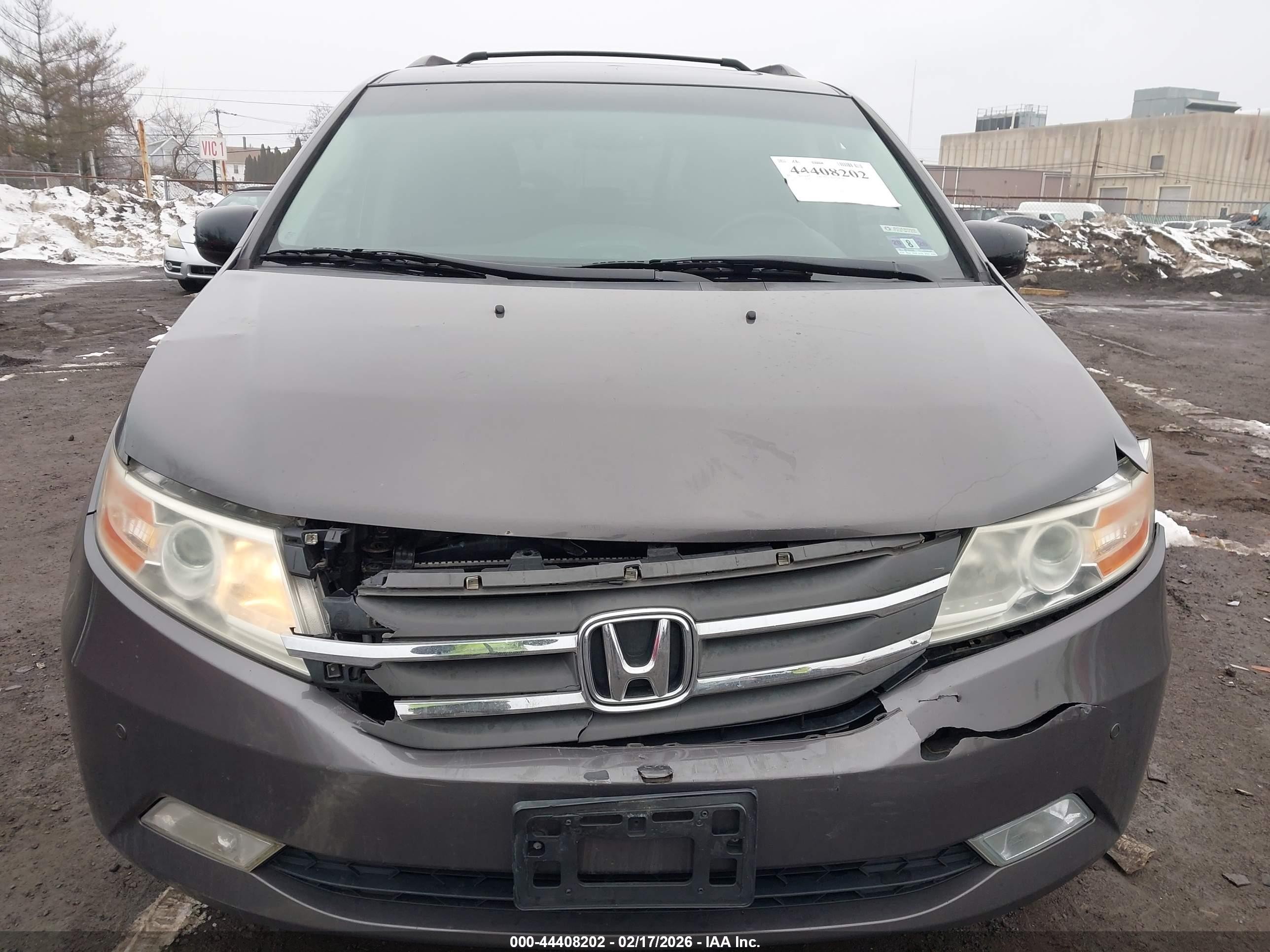 2013 Honda Odyssey Touring/touring Elite Серый vin: 5FNRL5H94DB071398