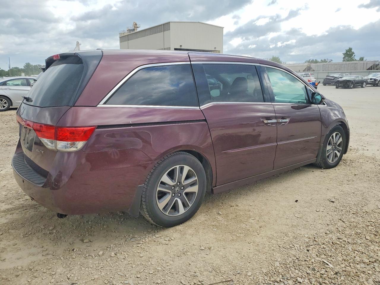 2014 Honda Odyssey Touring Burgundy vin: 5FNRL5H94EB035888
