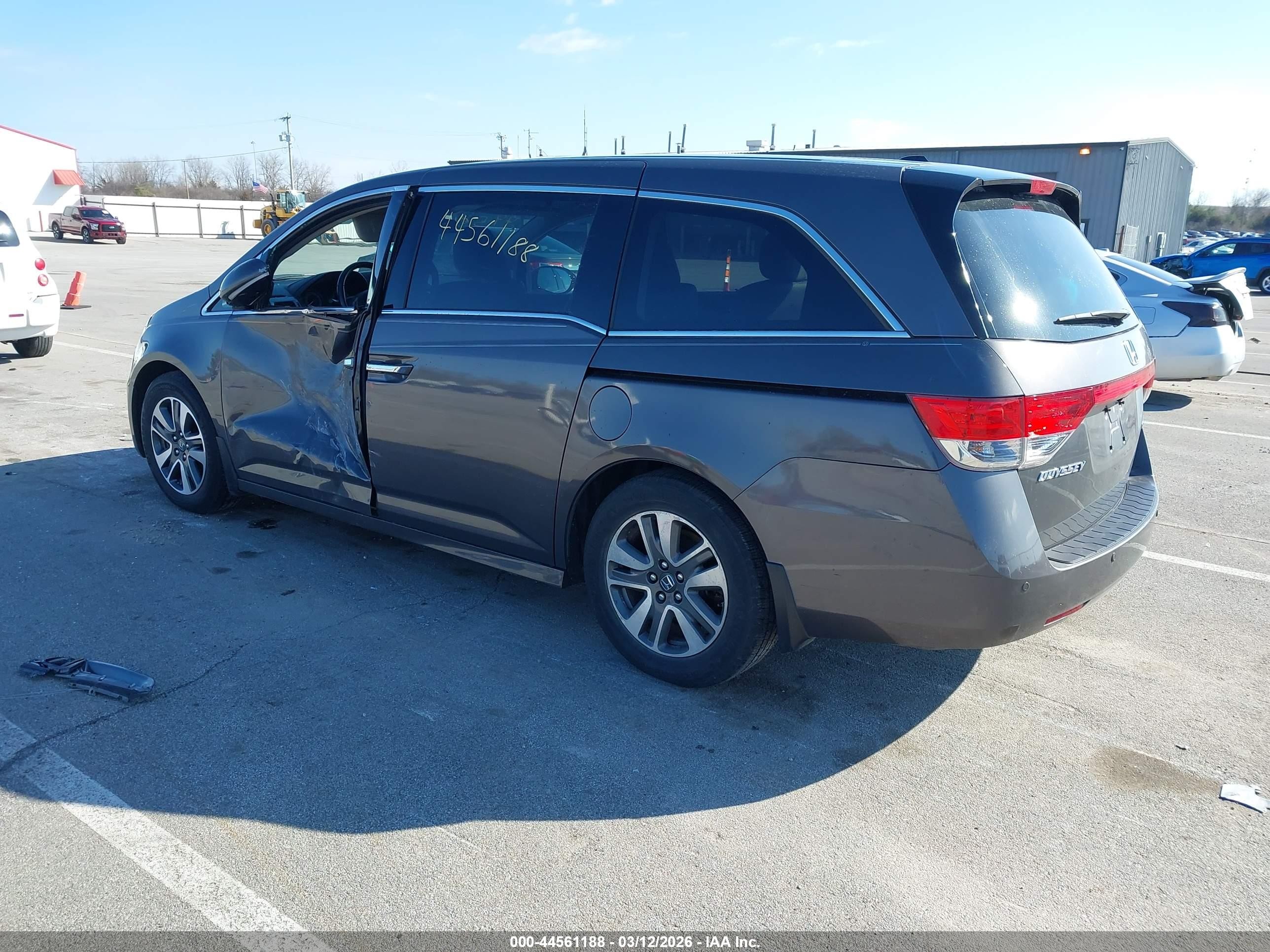 2014 Honda Odyssey Touring/touring Elite Gray vin: 5FNRL5H94EB038306