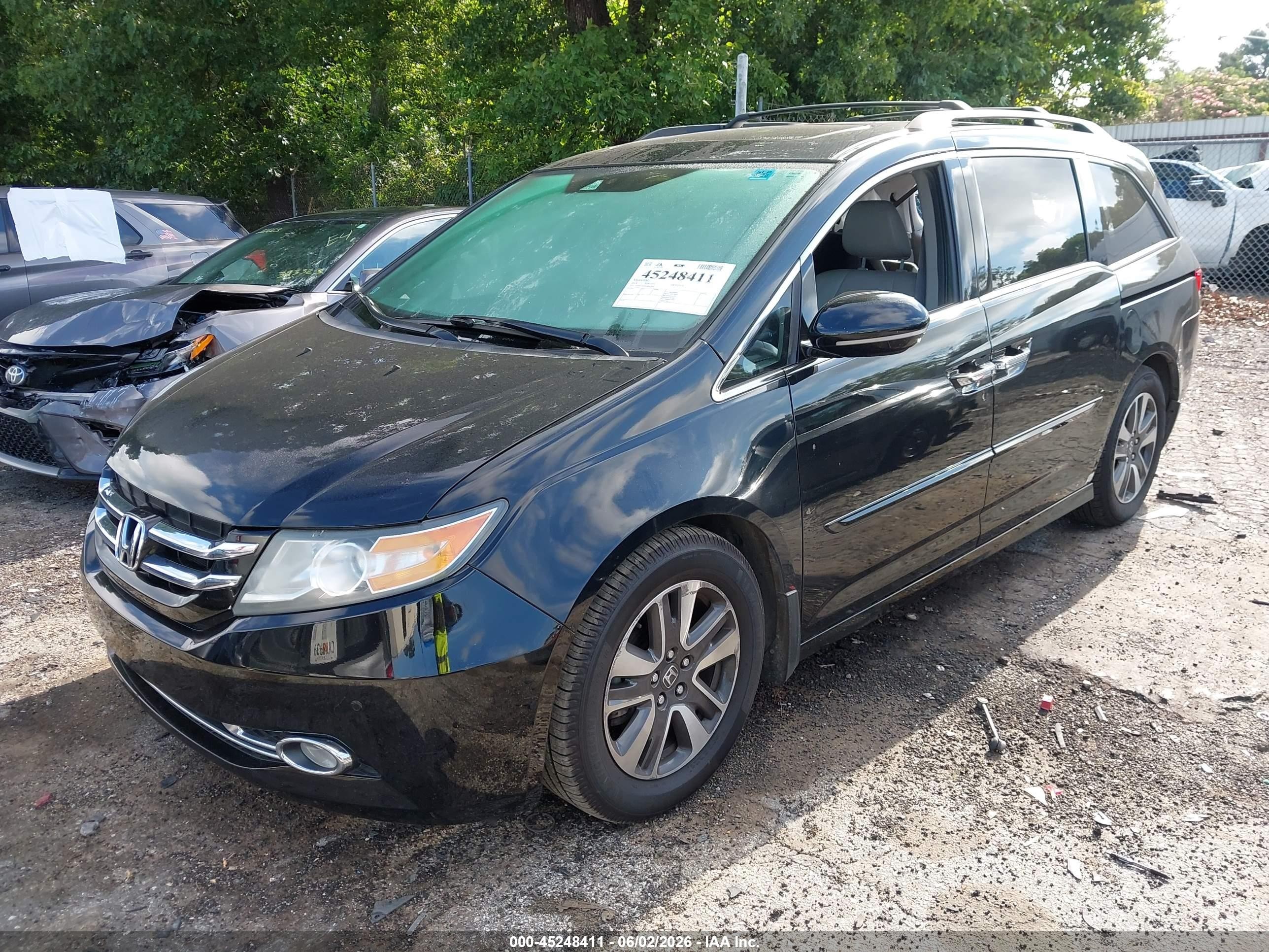 2014 Honda Odyssey Touring/touring Elite Black vin: 5FNRL5H94EB042890