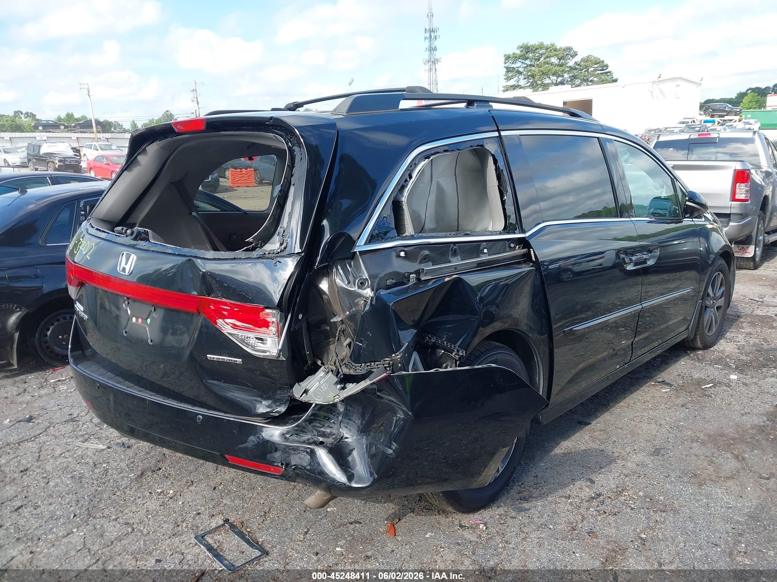 2014 Honda Odyssey Touring/touring Elite Black vin: 5FNRL5H94EB042890