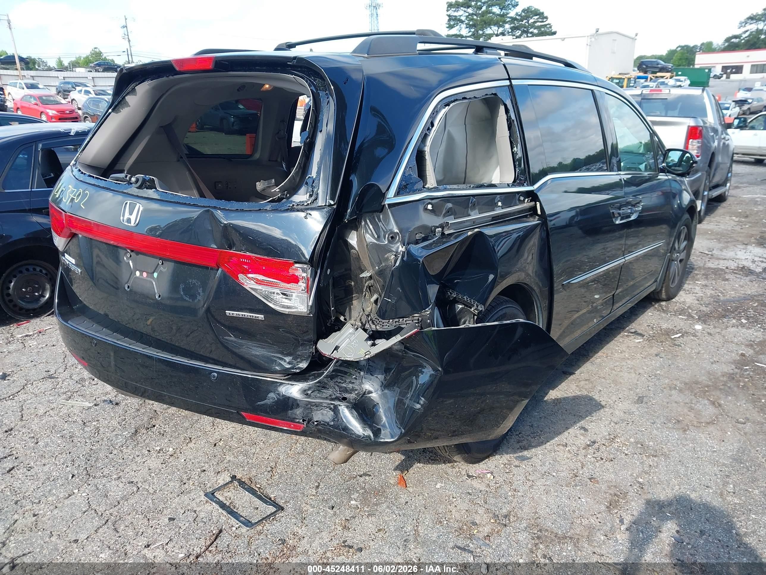2014 Honda Odyssey Touring/touring Elite Black vin: 5FNRL5H94EB042890