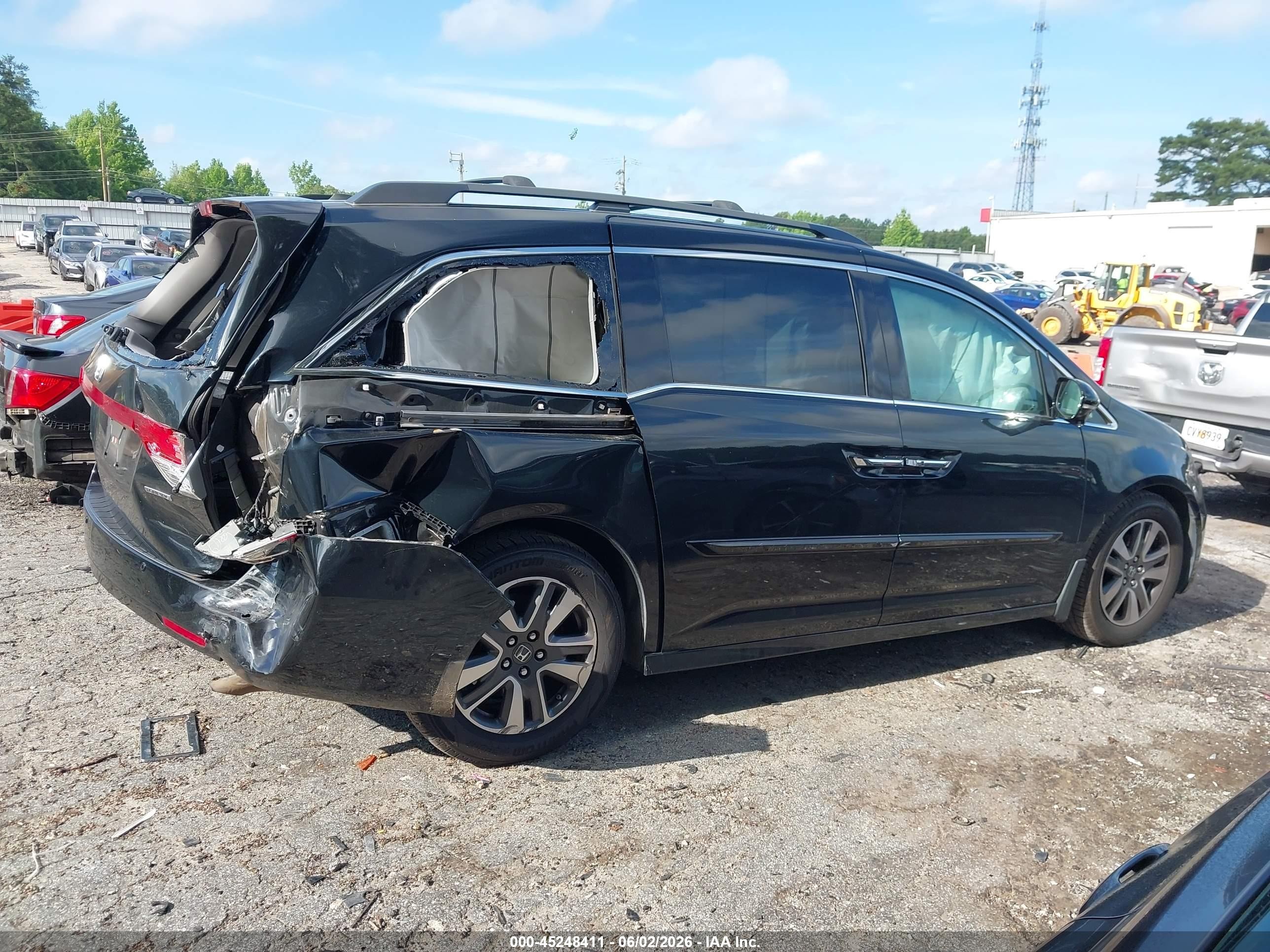 2014 Honda Odyssey Touring/touring Elite Black vin: 5FNRL5H94EB042890