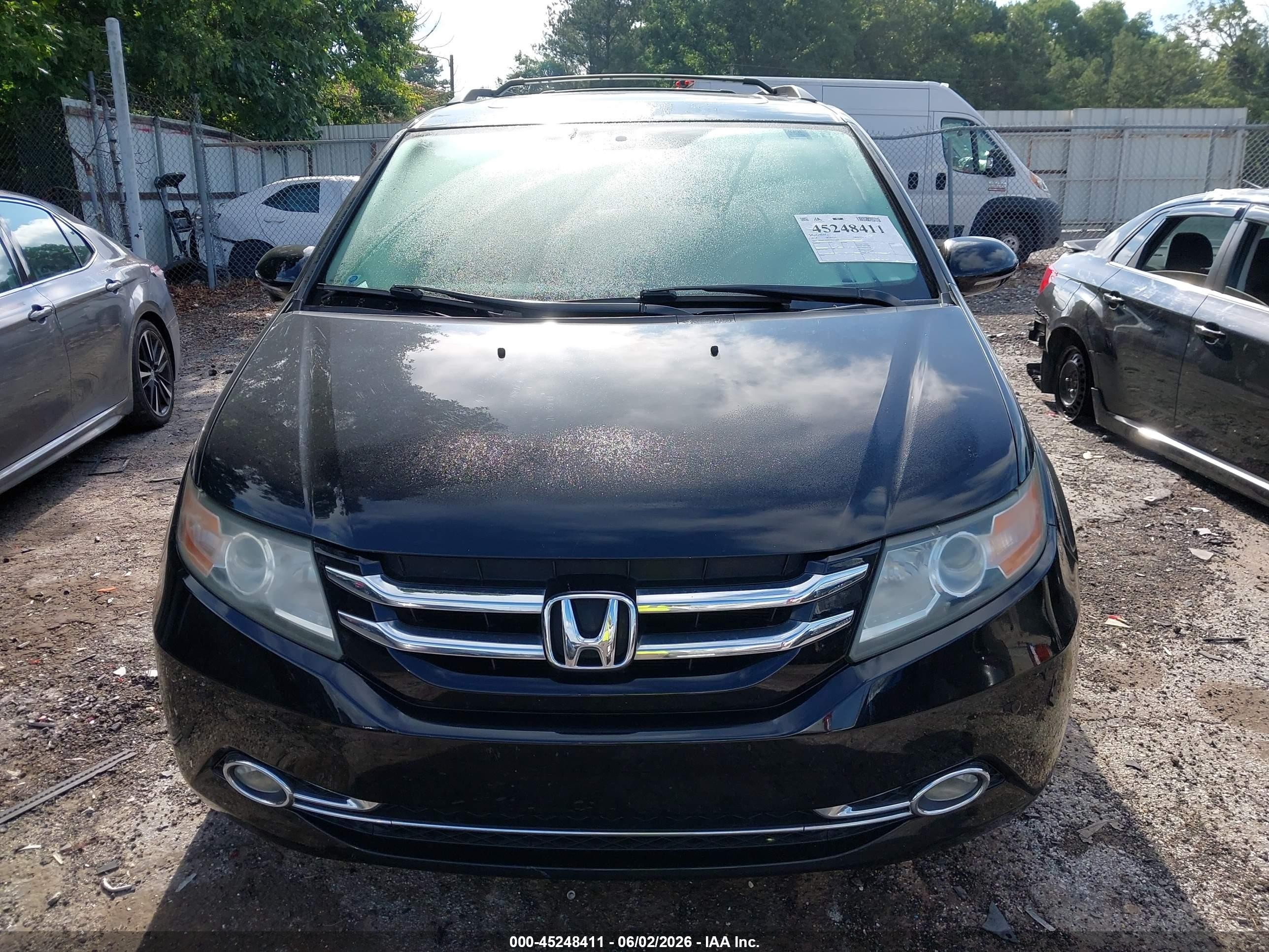 2014 Honda Odyssey Touring/touring Elite Black vin: 5FNRL5H94EB042890