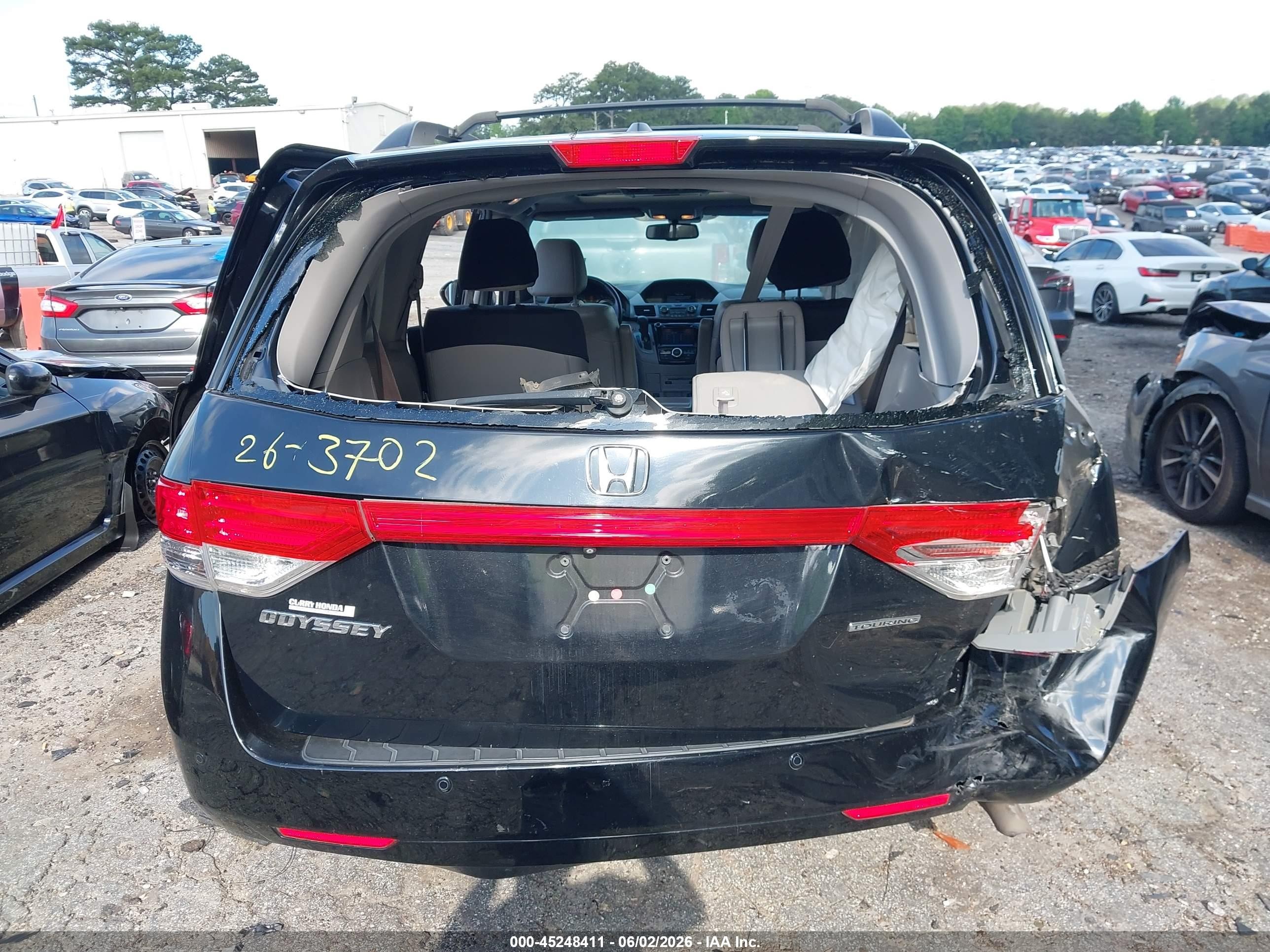 2014 Honda Odyssey Touring/touring Elite Black vin: 5FNRL5H94EB042890